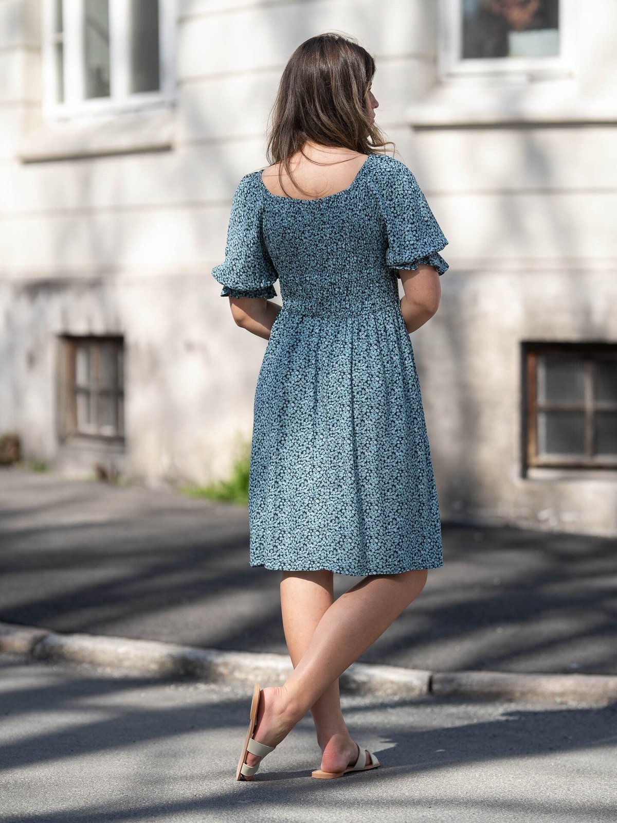 Ichi Vera Dress 33 Total Eclipse Flower AOP