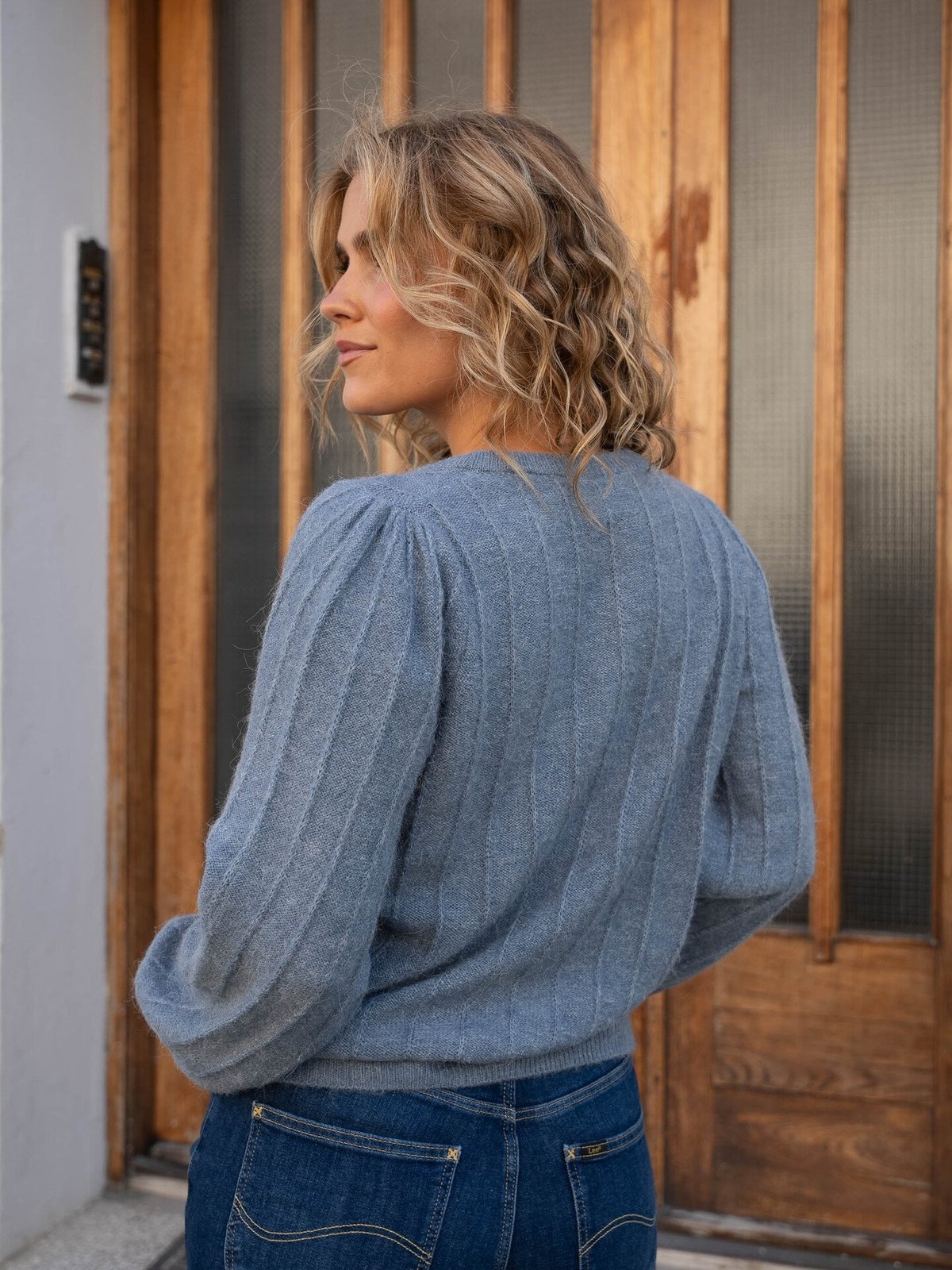 Ichi Kamara Cardigan 10 Blue Mirage