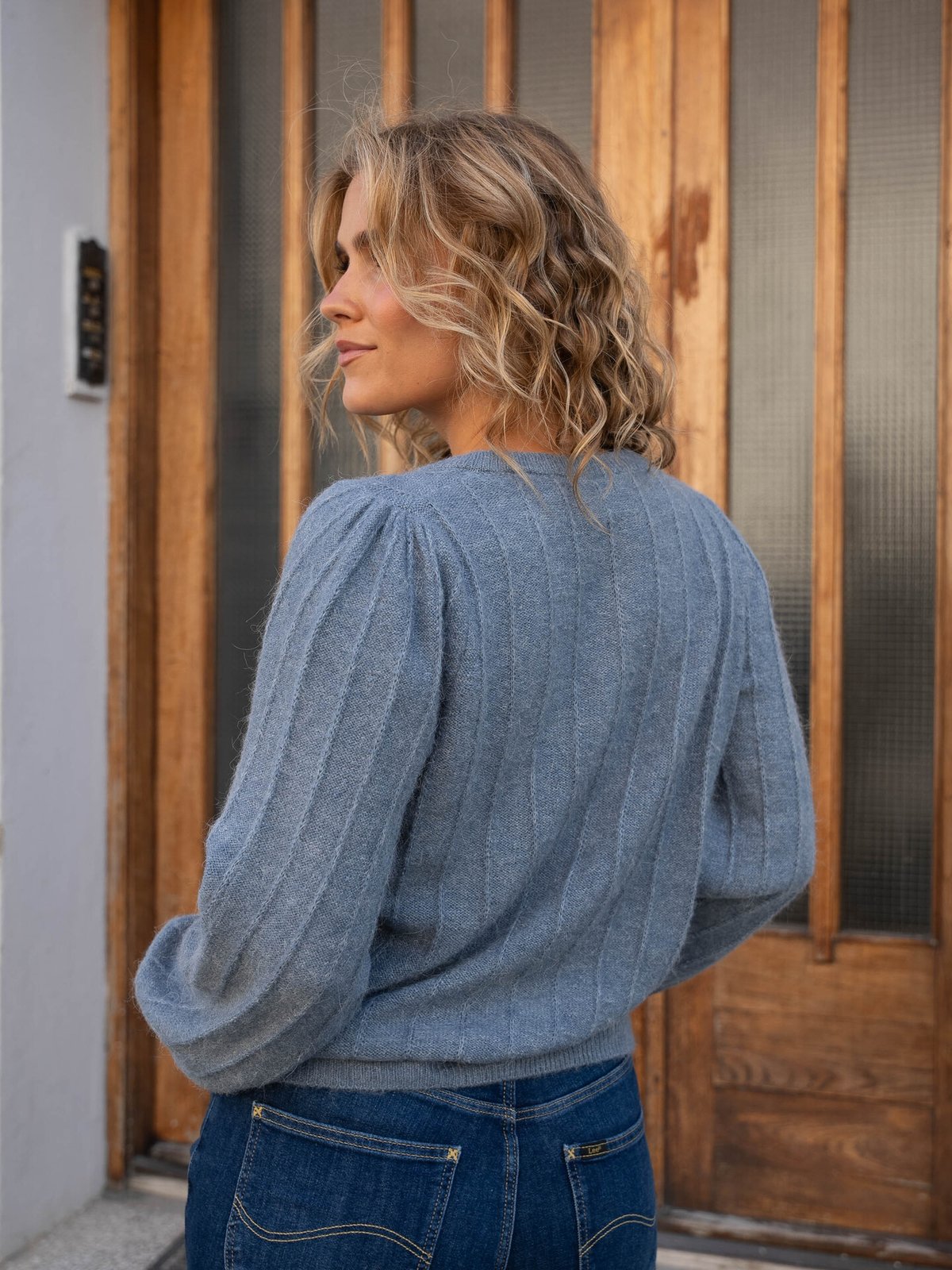 Ichi Kamara Cardigan 10 Blue Mirage