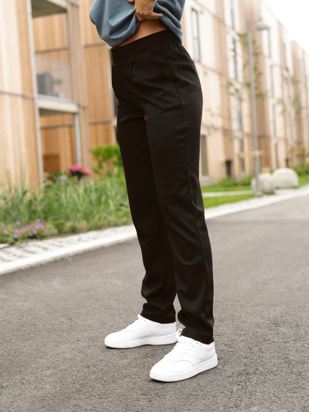 Ichi Kate Straight Pant Black
