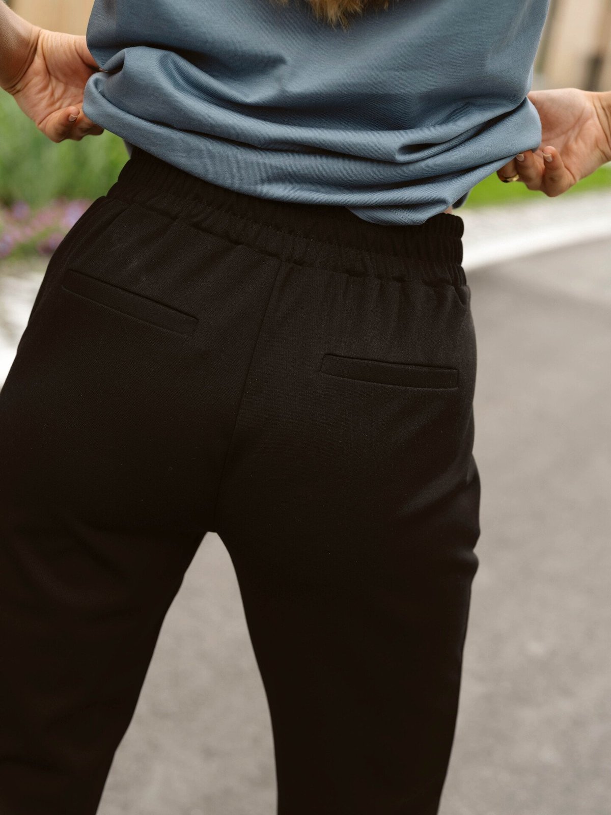 Ichi Kate Straight Pant Black