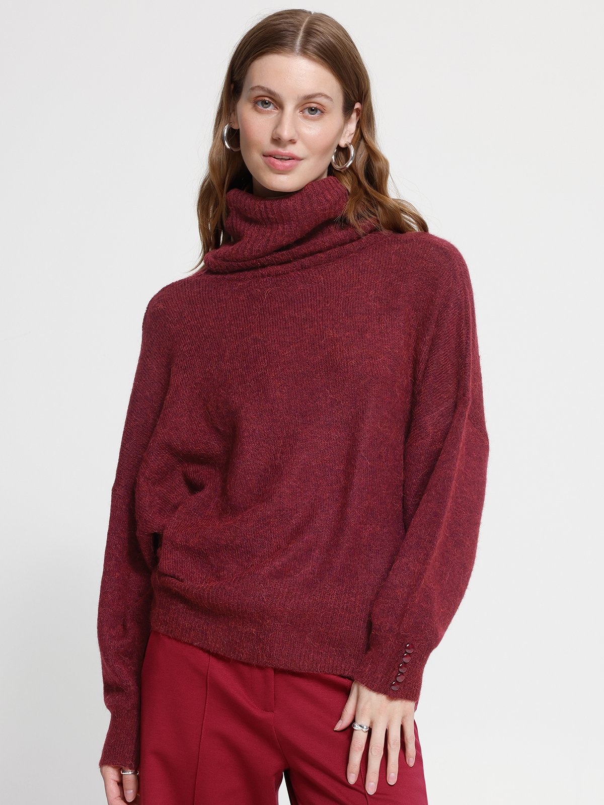 Ichi Kamara Rollneck2 Burgunder