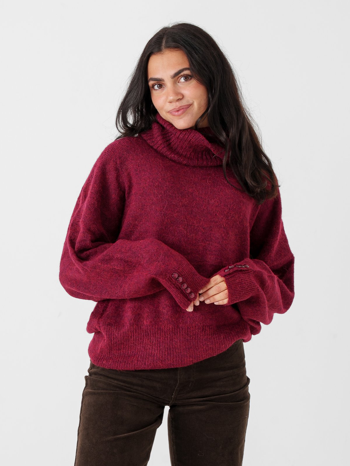 Ichi Kamara Rollneck2 Burgunder