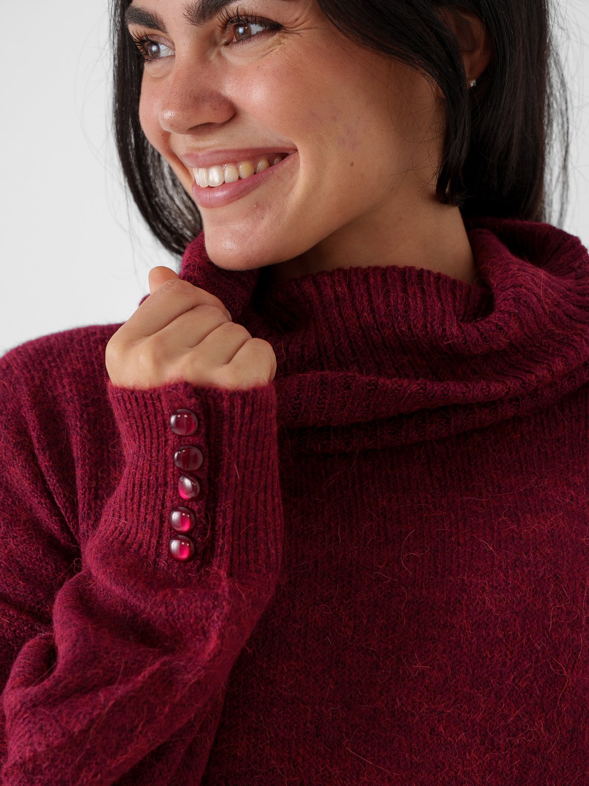 Ichi Kamara Rollneck2 Burgunder