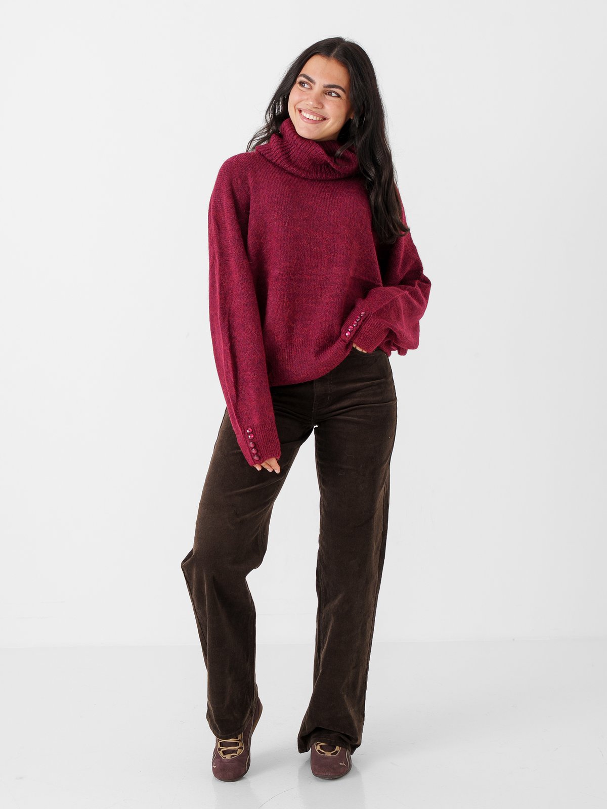 Ichi Kamara Rollneck2 Burgunder
