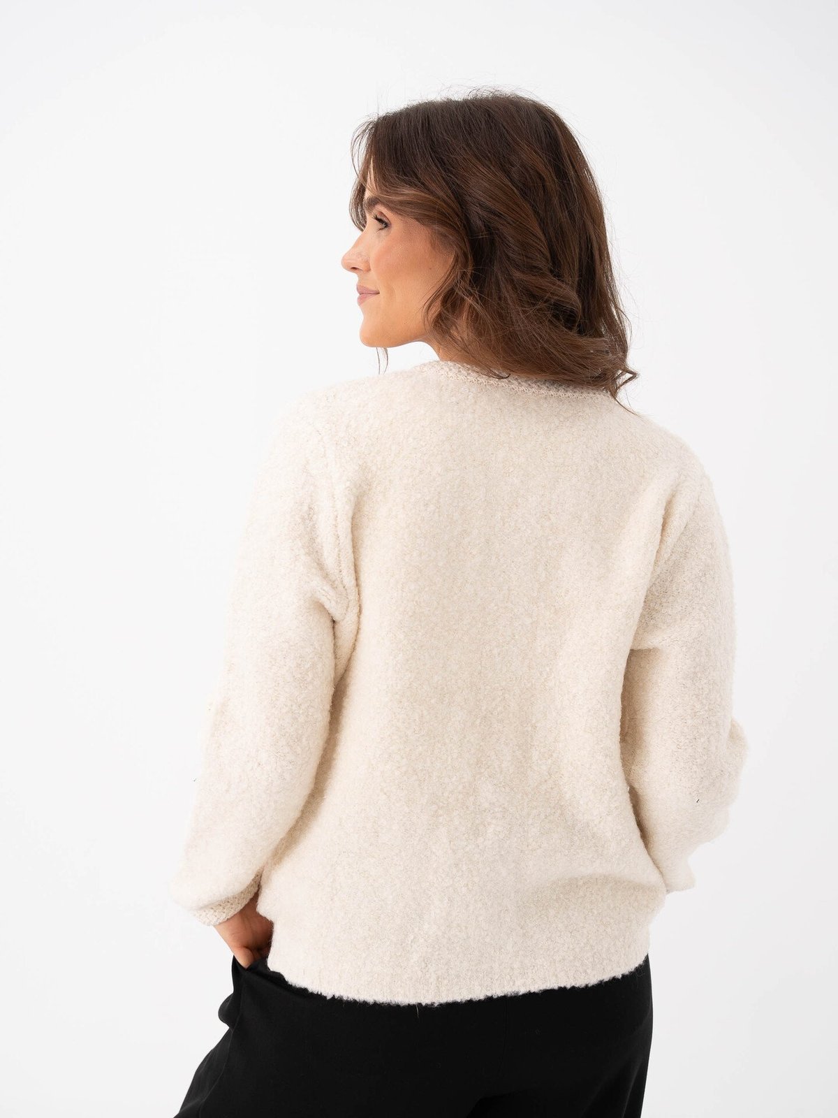 Ichi Valmai Cardigan Birch