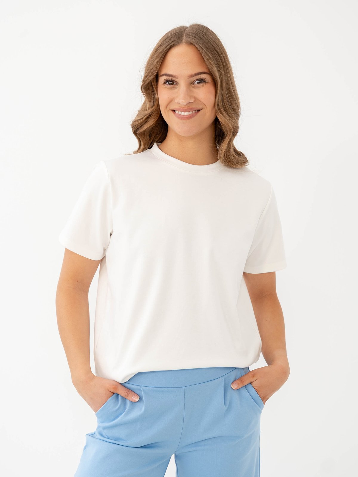 Ichi Kate Trend Short Sleeve Cloud Dancer