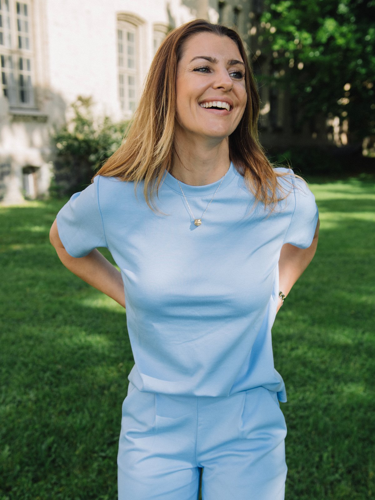 Ichi Kate Trend Short Sleeve Della Robbia Blue