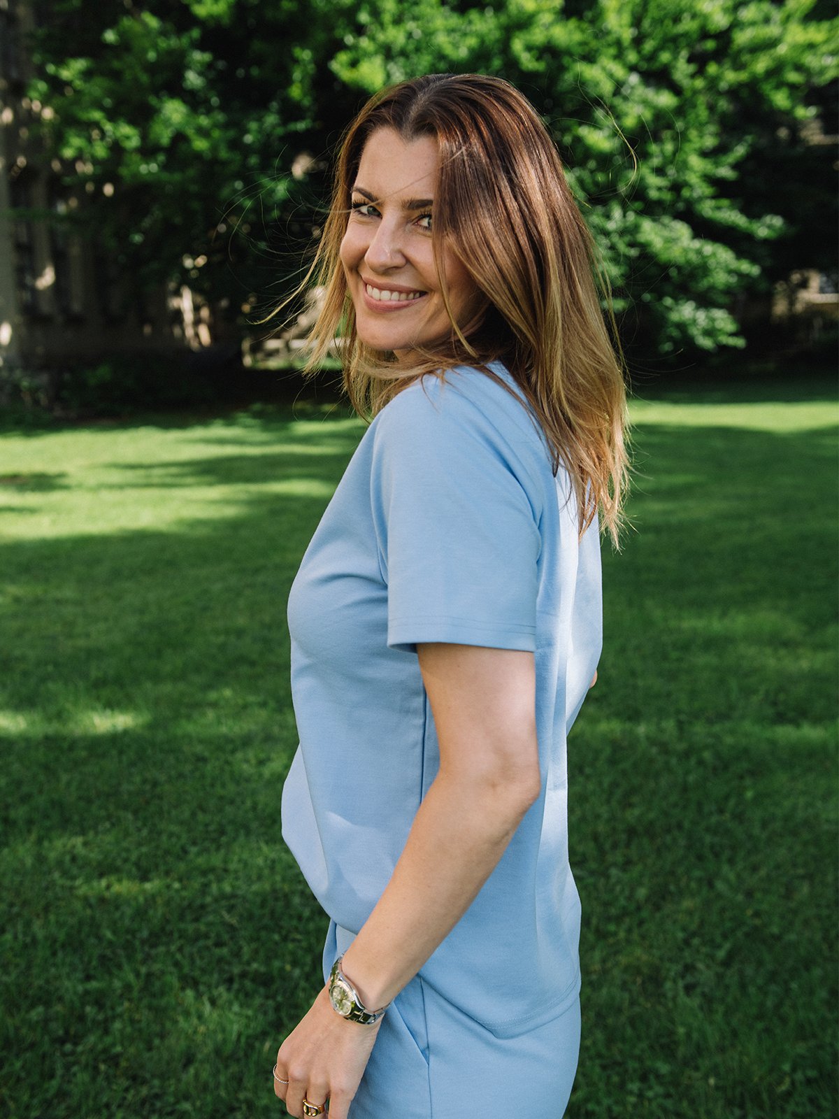 Ichi Kate Trend Short Sleeve Della Robbia Blue