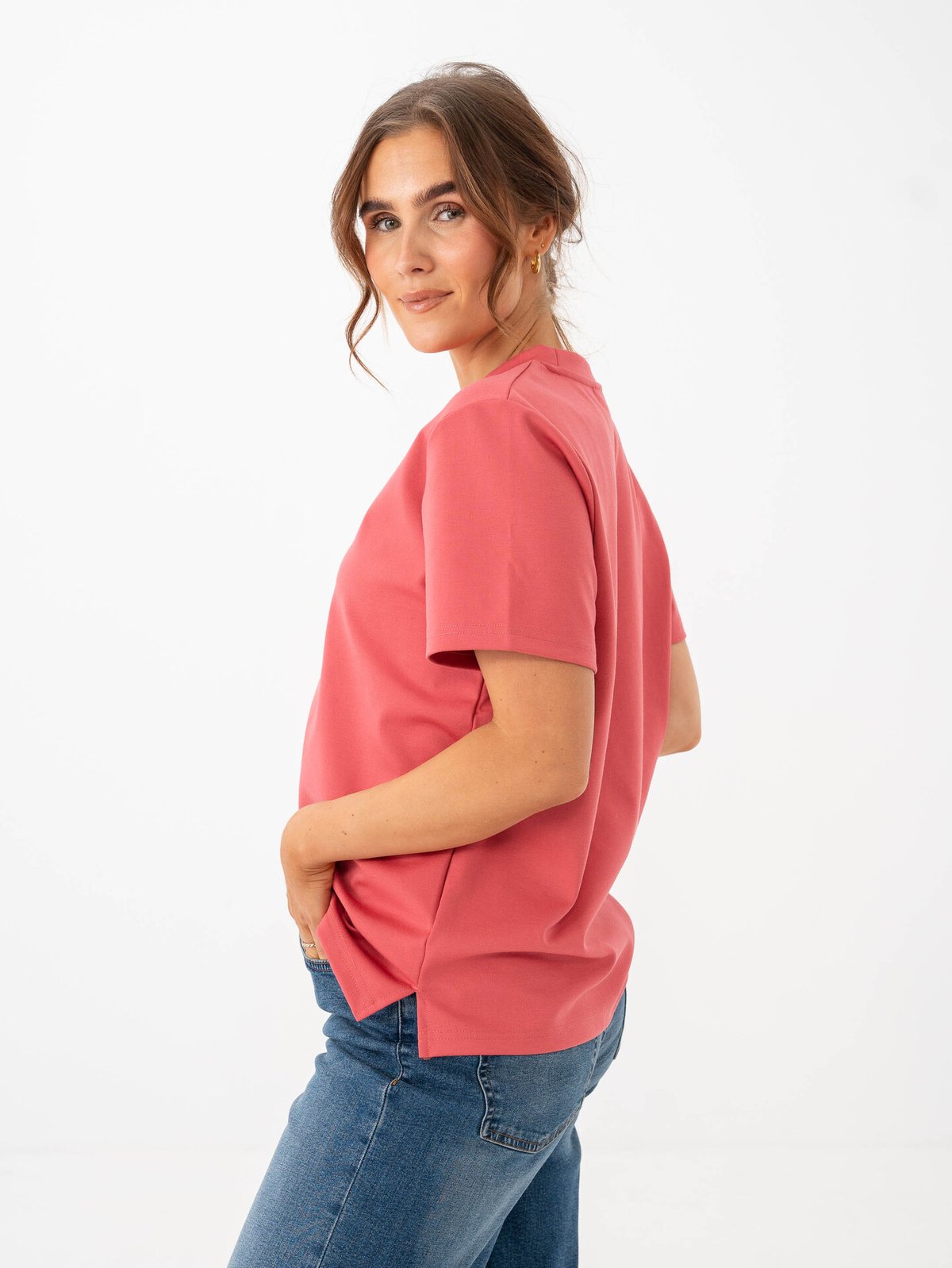 Ichi Kate Trend Short Sleeve Holly Berry