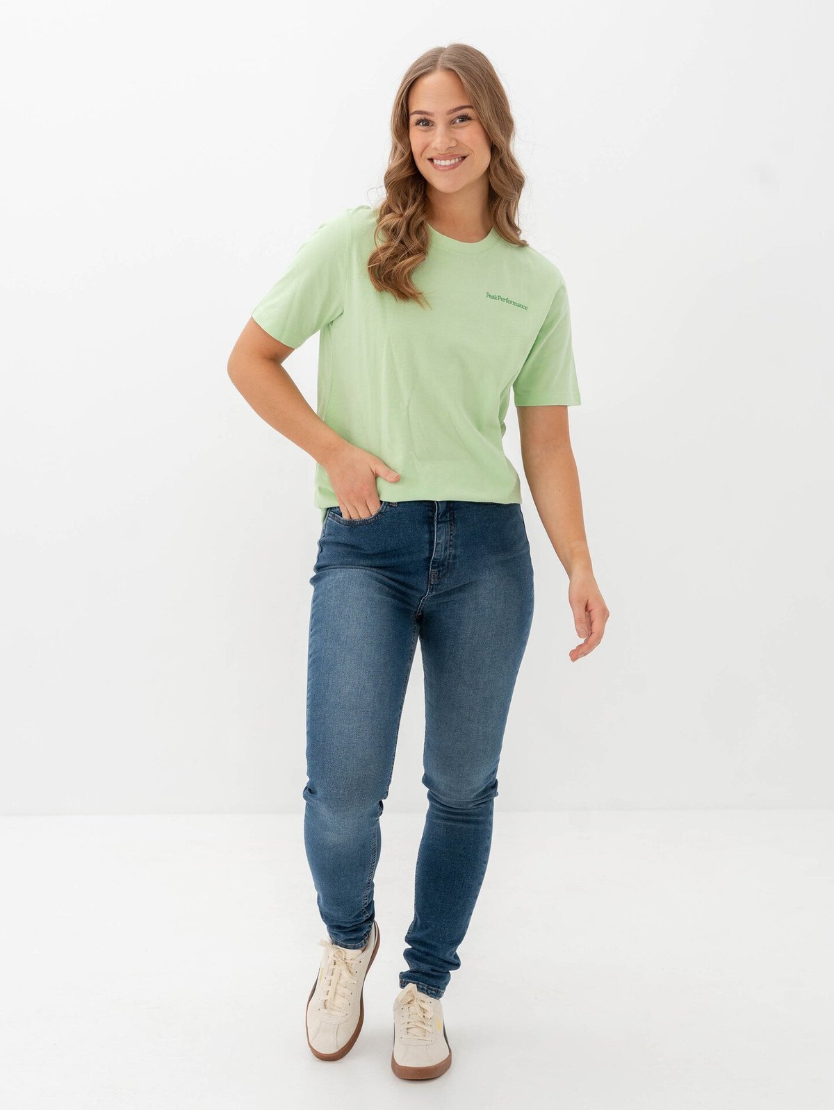 Ichi Twiggy Slim High Waist Medium Blue