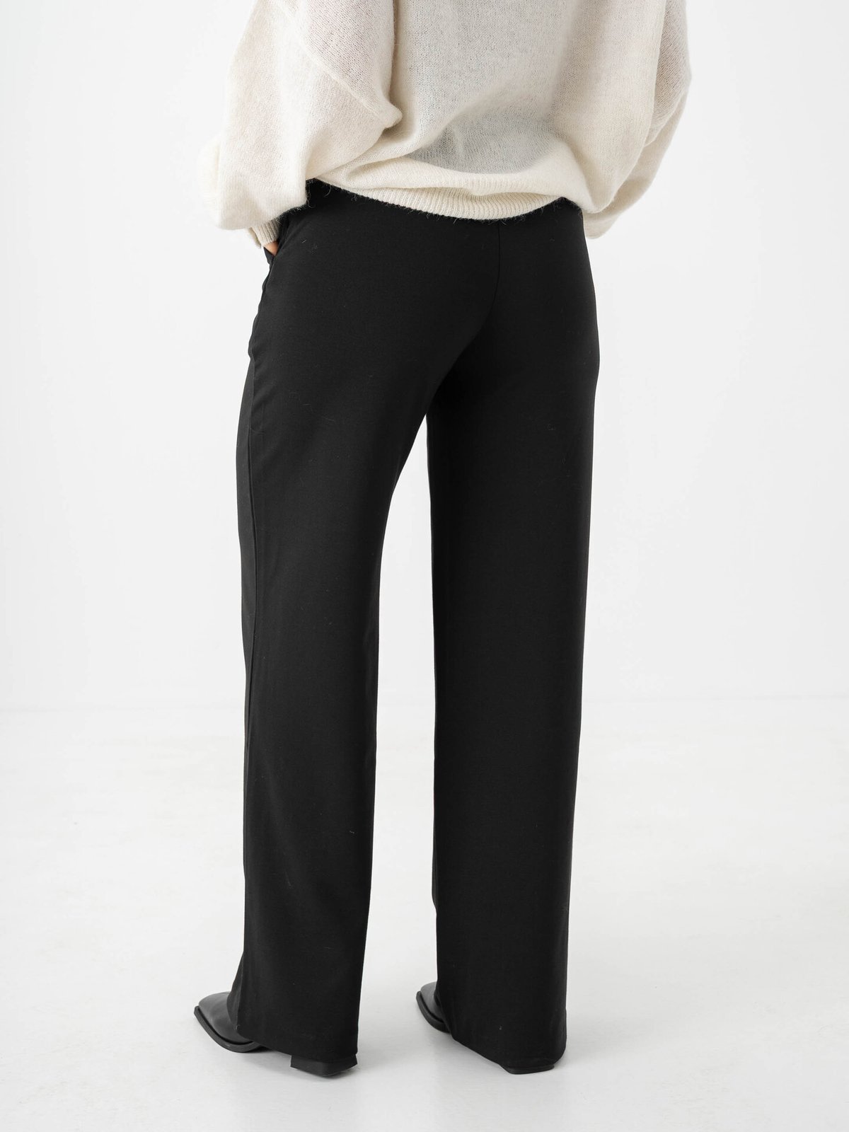 Ichi Kate Wide Pant2 Black