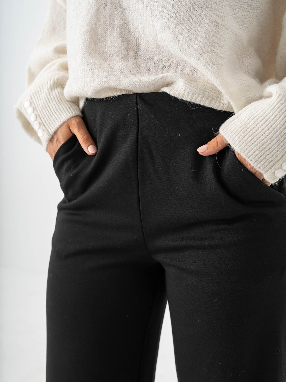 Ichi Kate Wide Pant2 Black