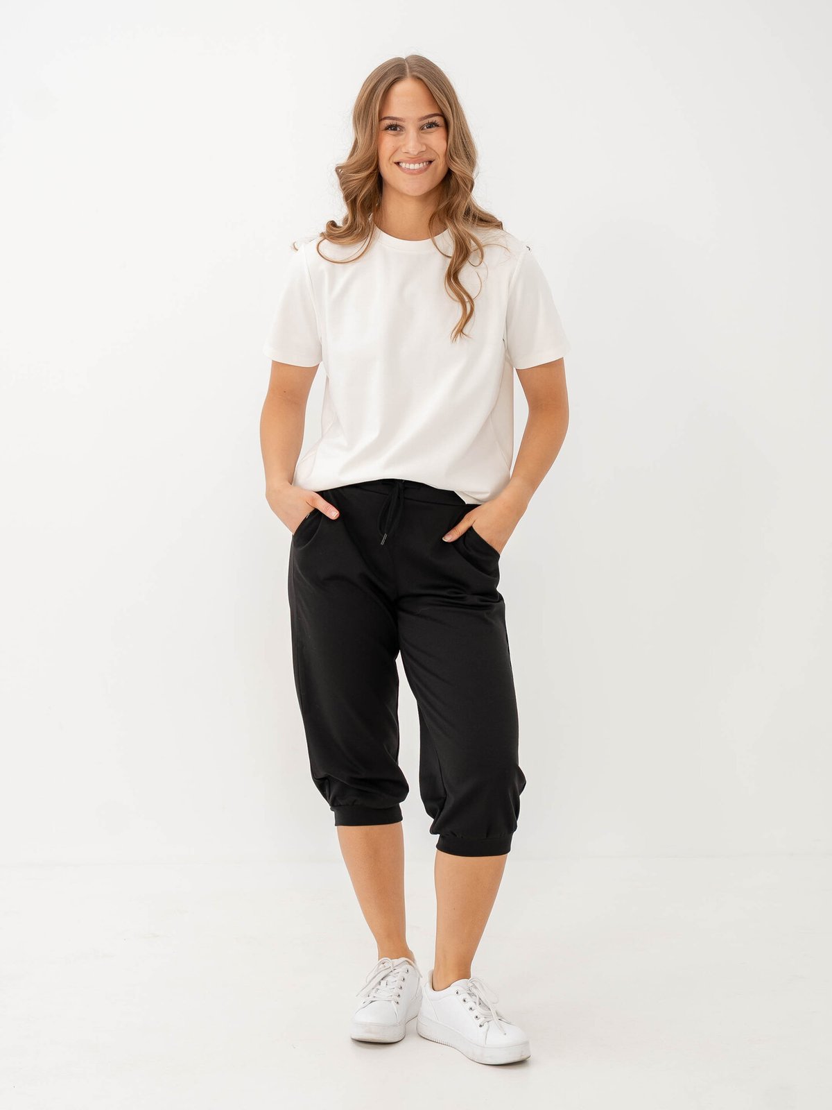 Ichi Kate Capri Pant Svart