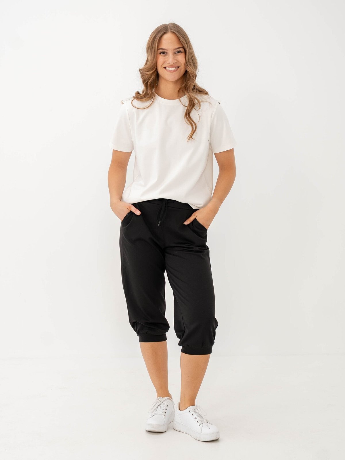 Ichi Kate Capri Pant Svart