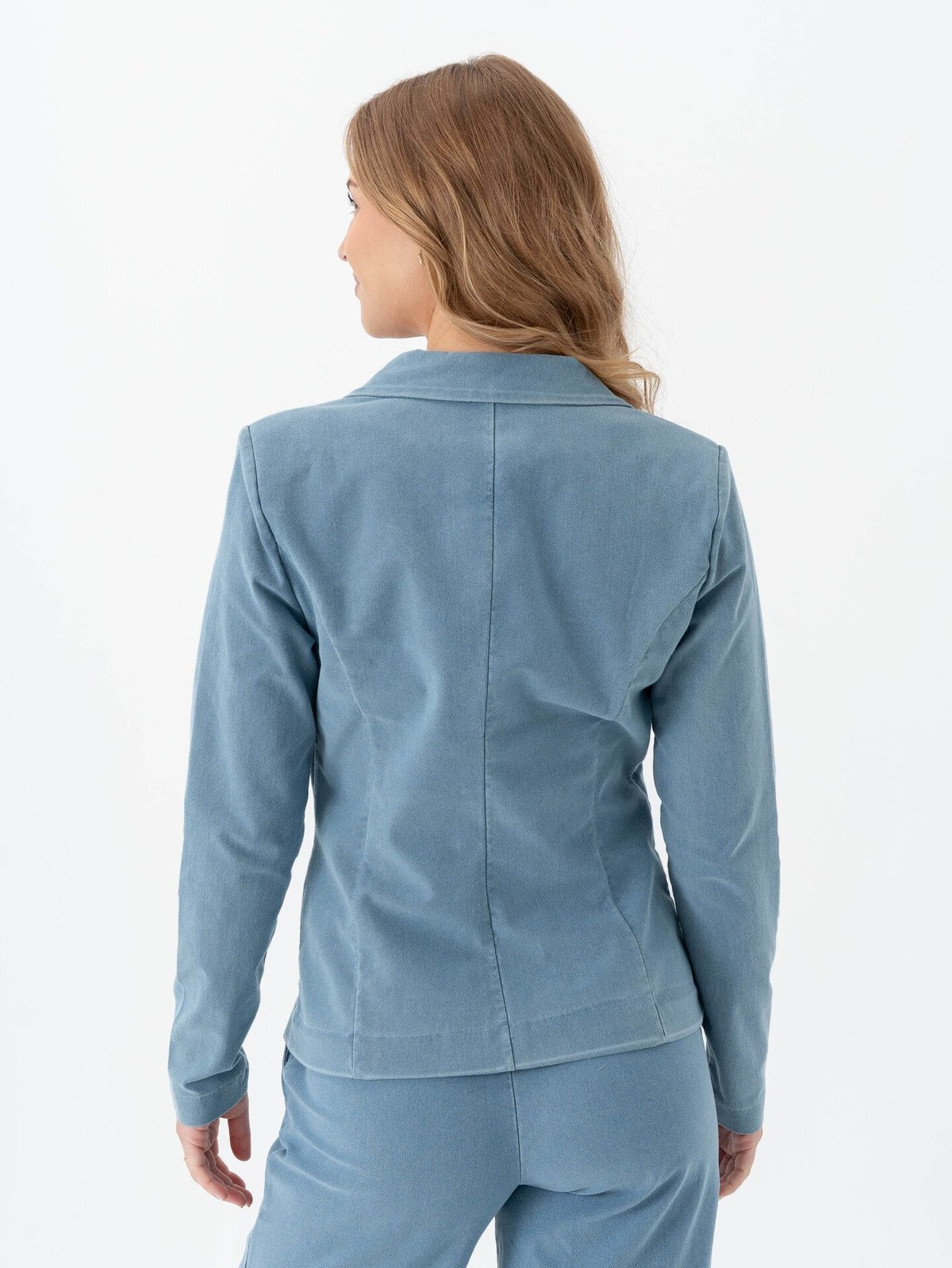 Ichi Kate Denerim Blazer Denim Light Blue