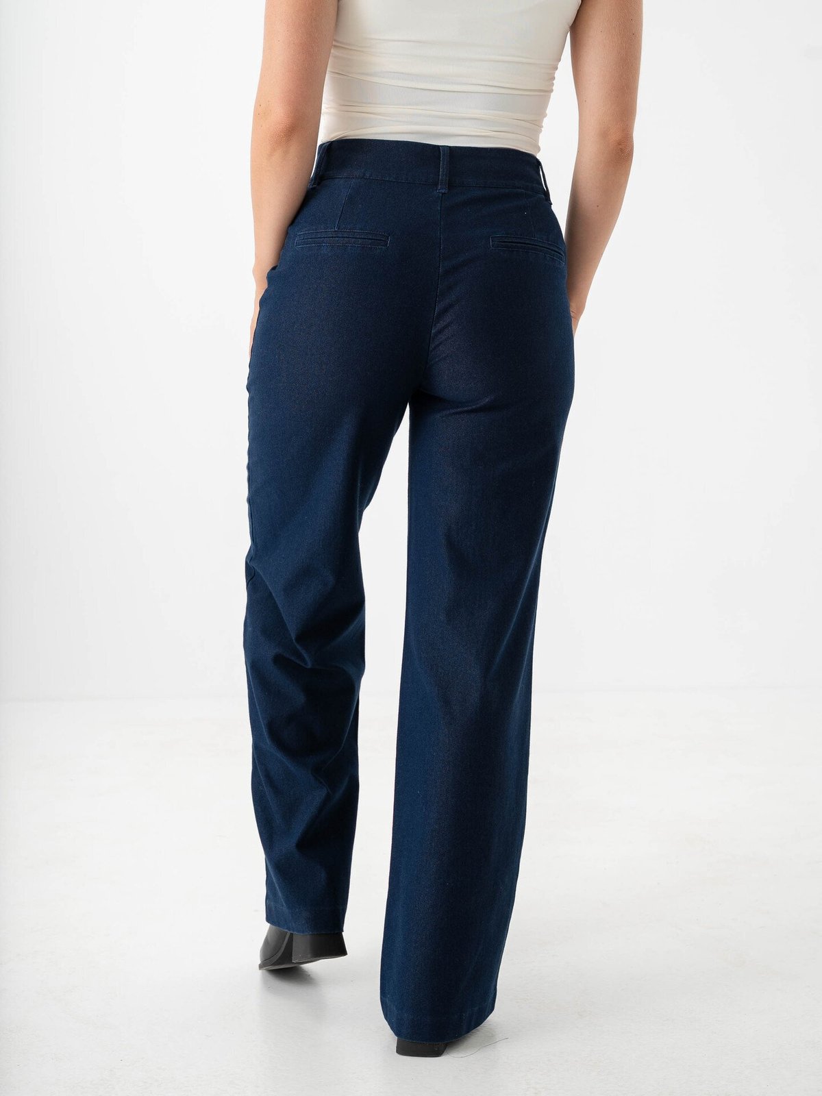 Ichi Kate Denim Pant Dark Blue