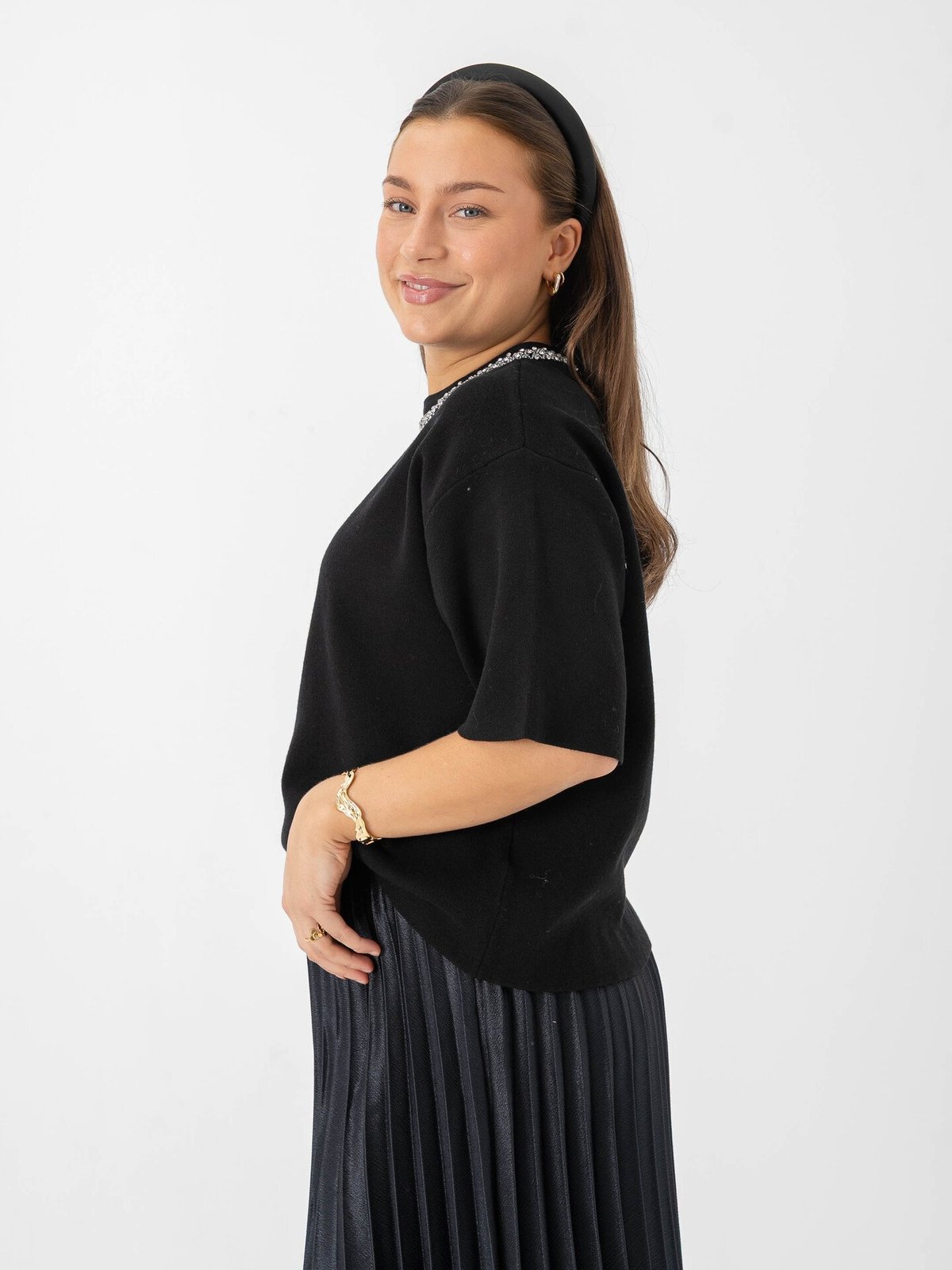 Ichi Dorise Short Sleeve Black