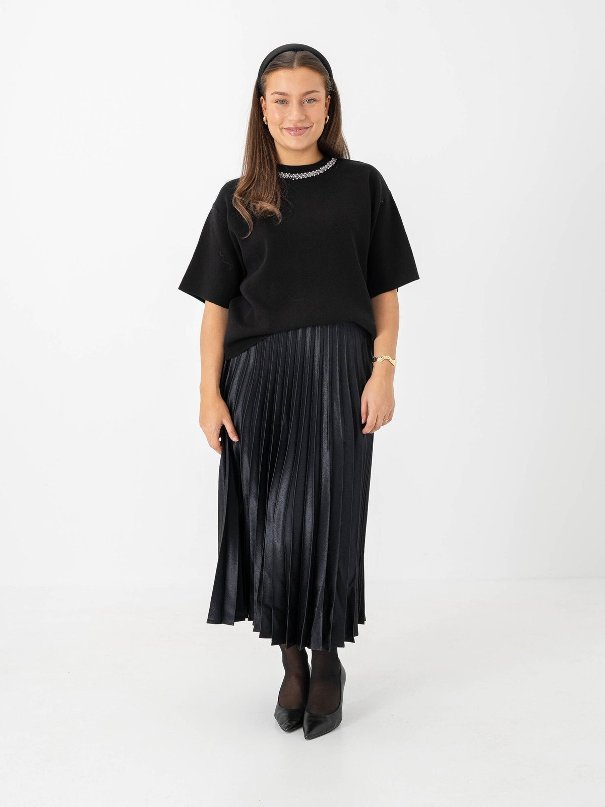 Ichi Dorise Short Sleeve Black