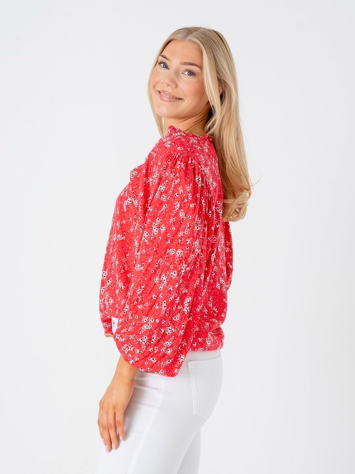 Ichi Vera Long Sleeve 19 Teaberry Flower