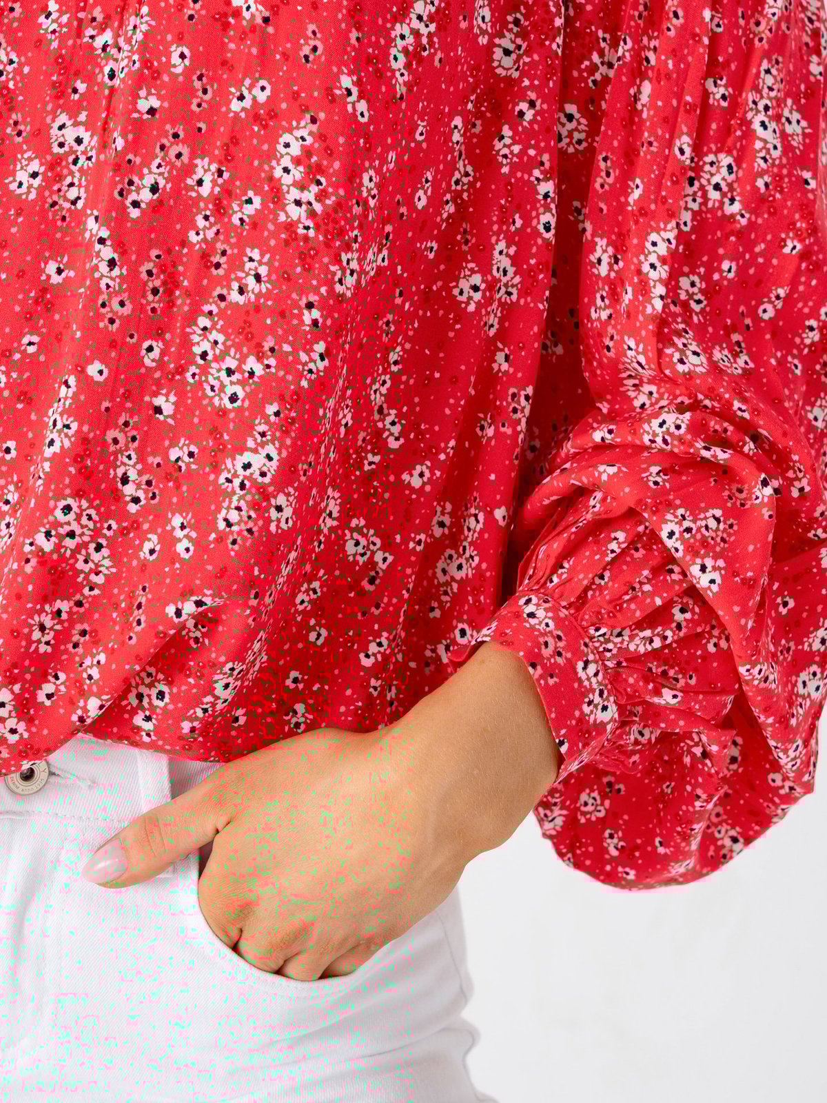 Ichi Vera Long Sleeve 19 Teaberry Flower