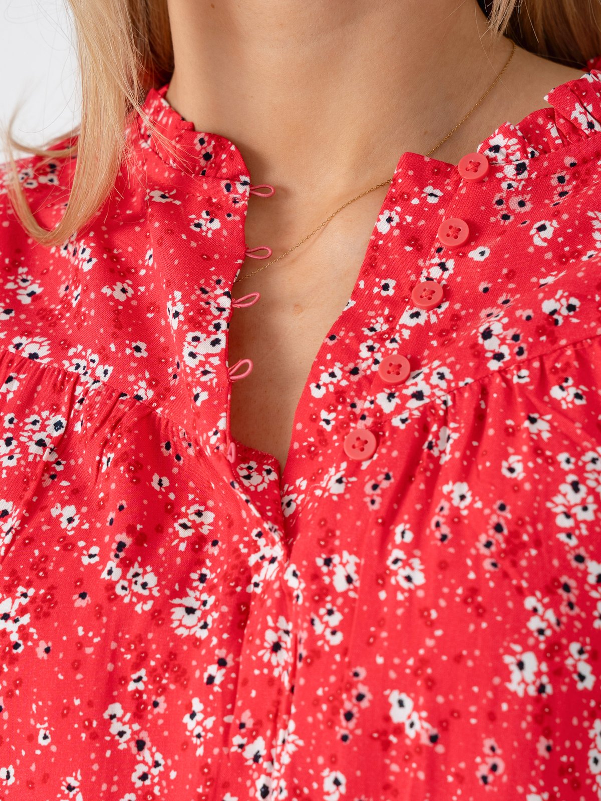 Ichi Vera Long Sleeve 19 Teaberry Flower