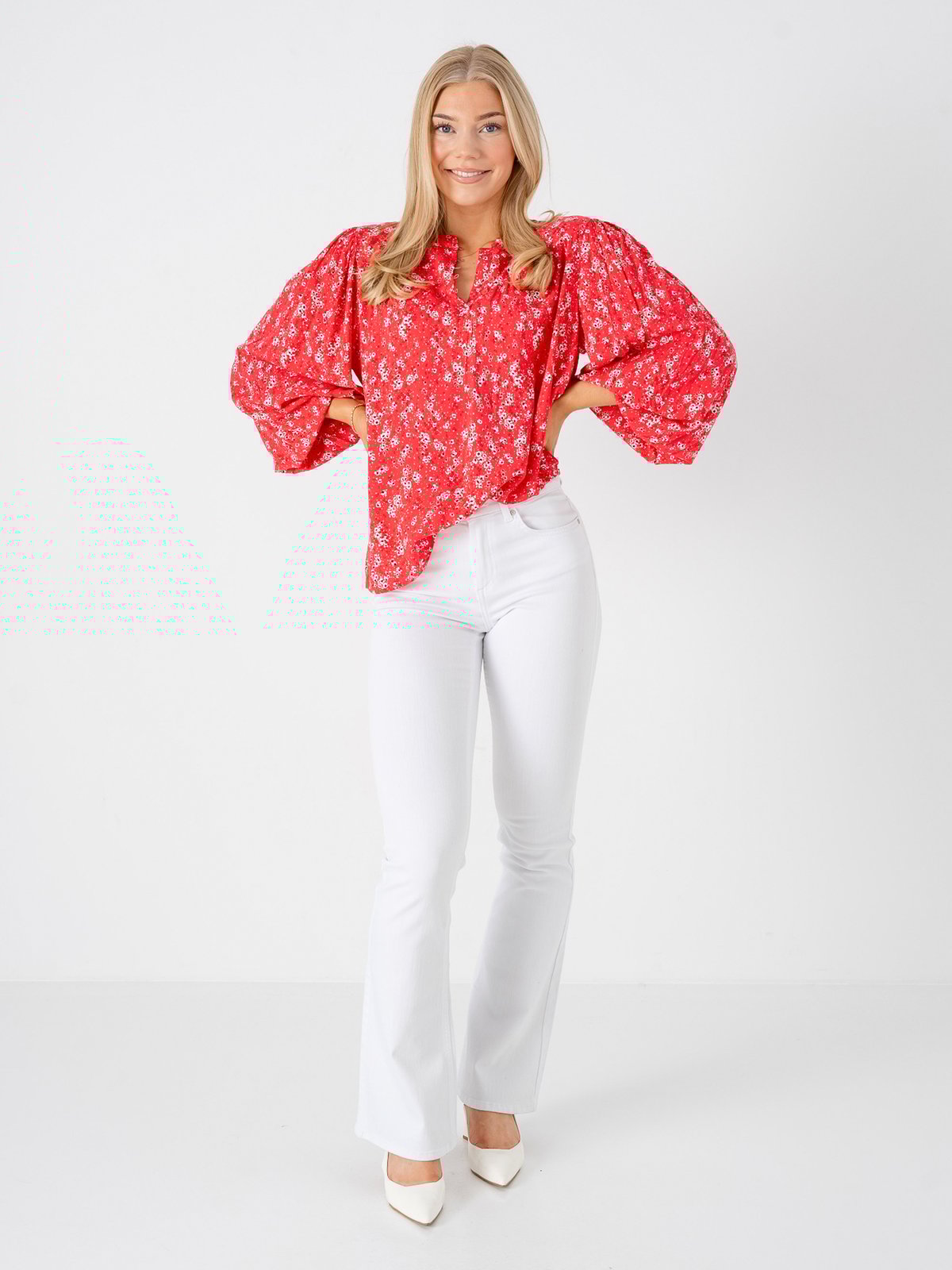 Ichi Vera Long Sleeve 19 Teaberry Flower