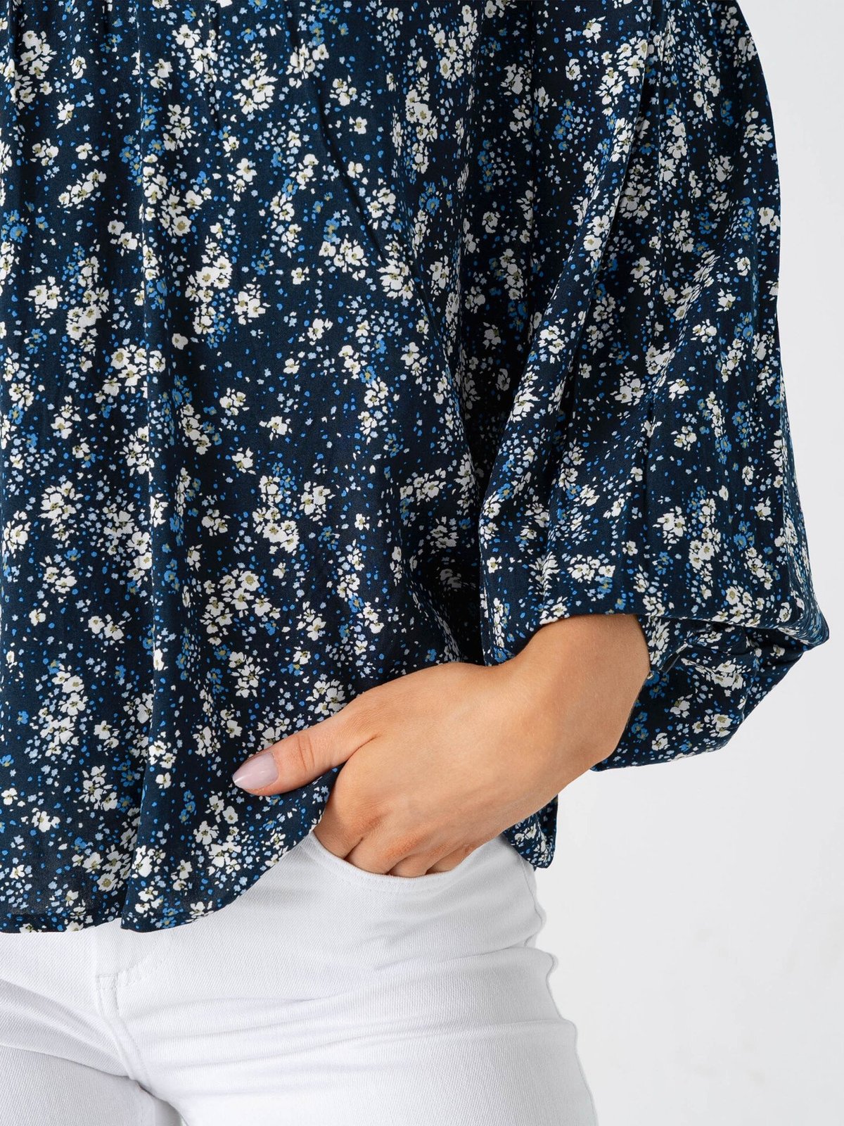 Ichi Vera Long Sleeve 19 Total Eclipse Flower