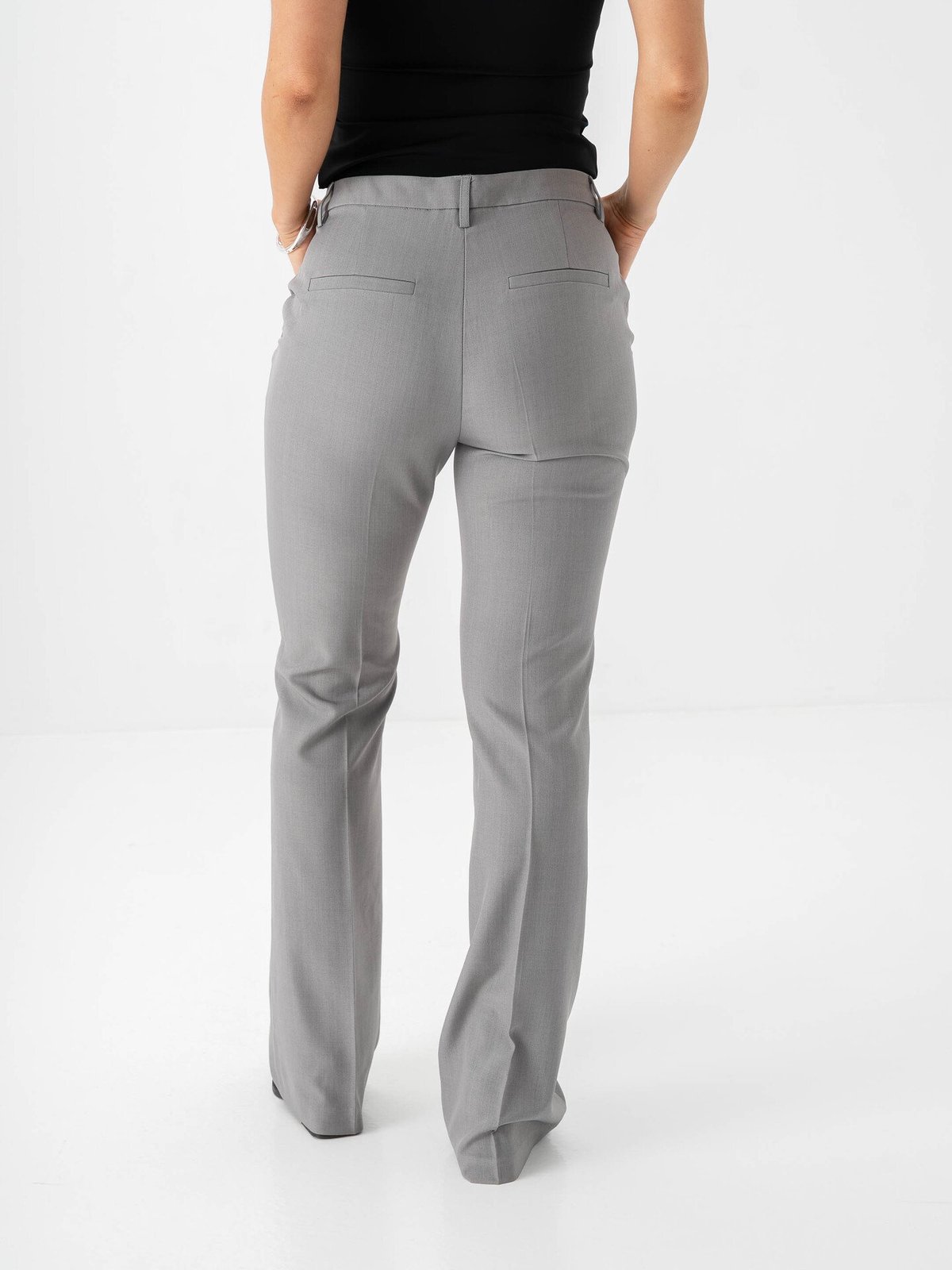 Ichi Fava Flared Pants Grey