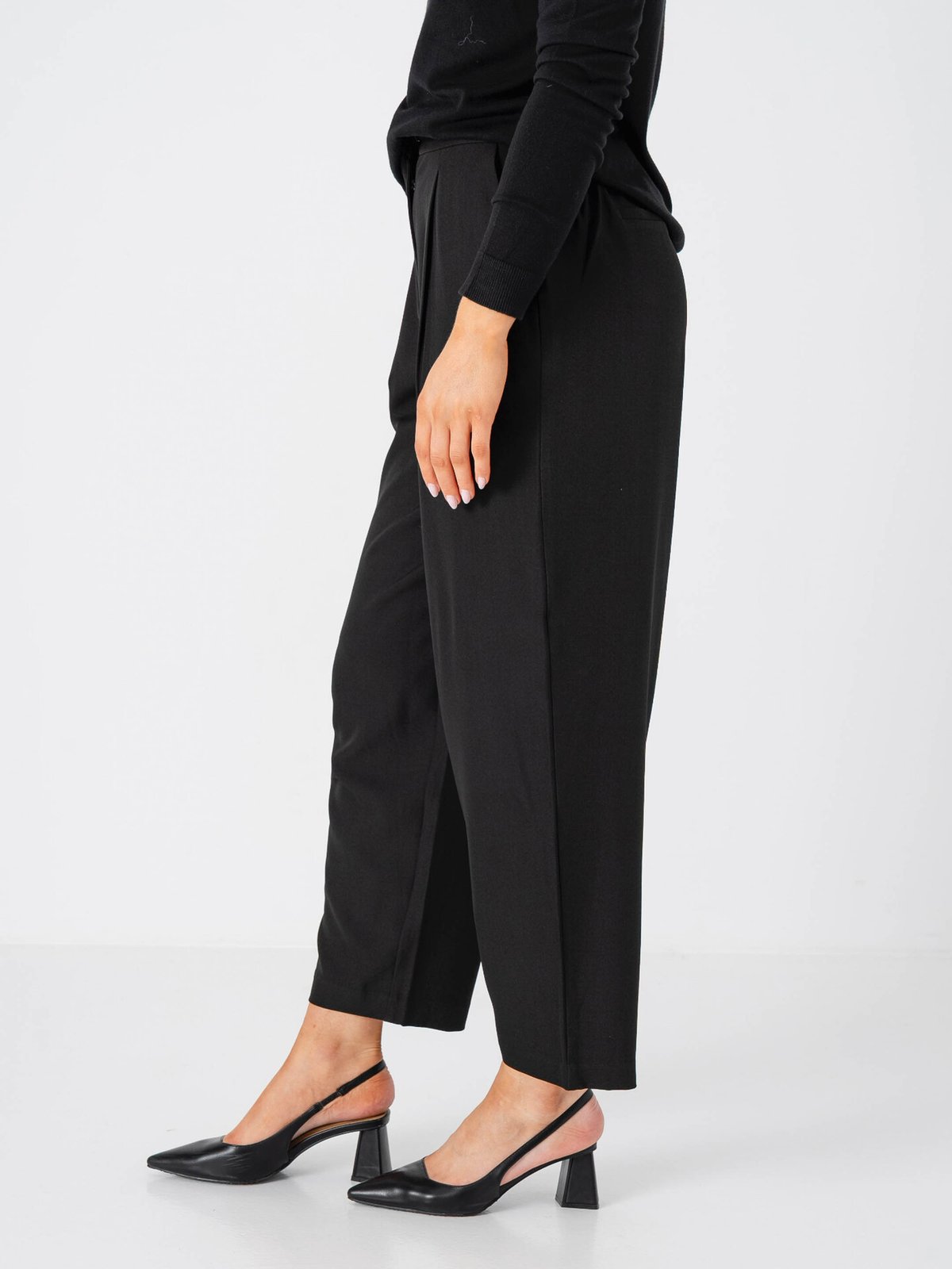 Ichi Fava Barrel Pants 194008 Black