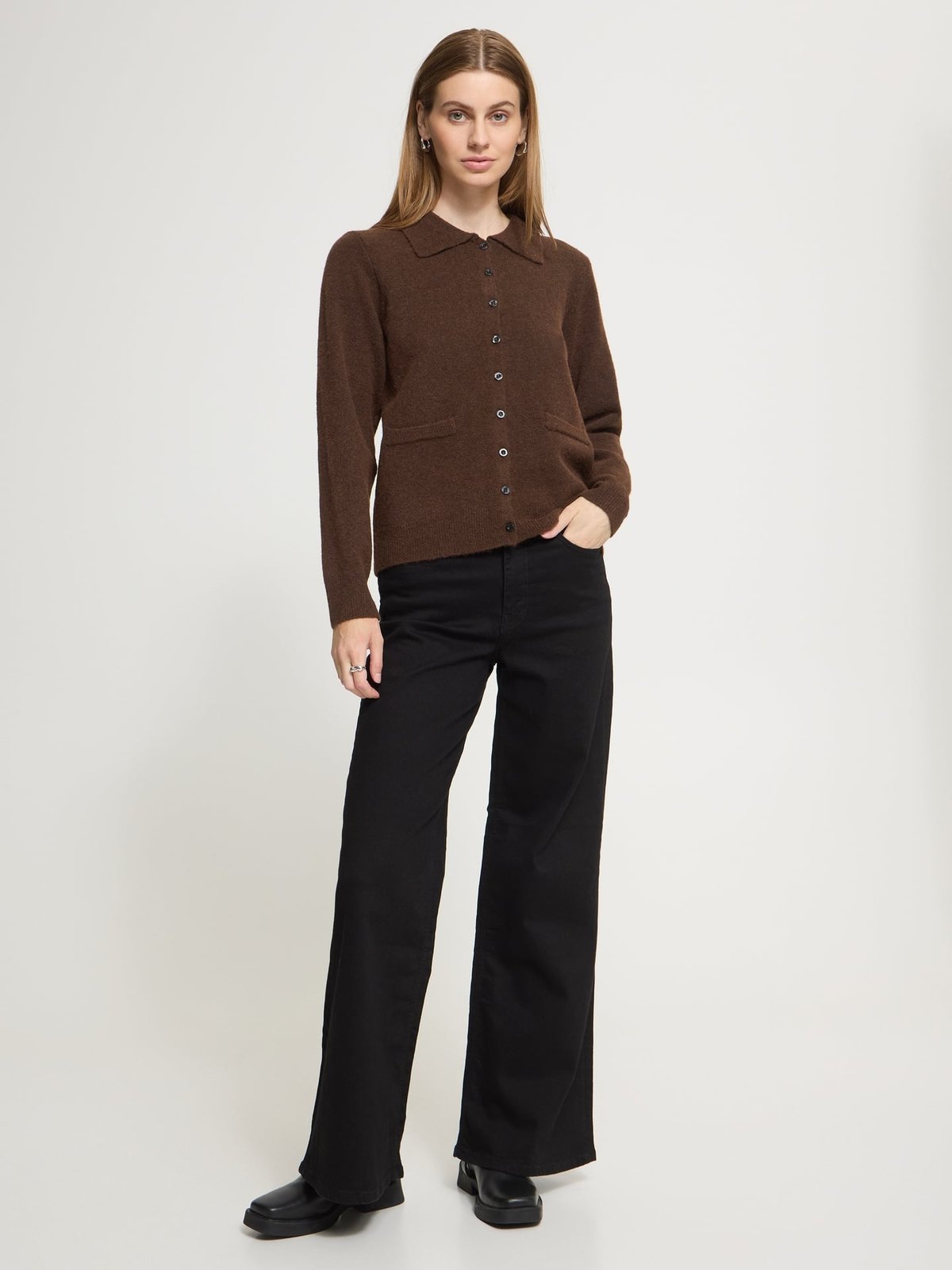 Ichi Dasila Cardigan Chicory Coffe
