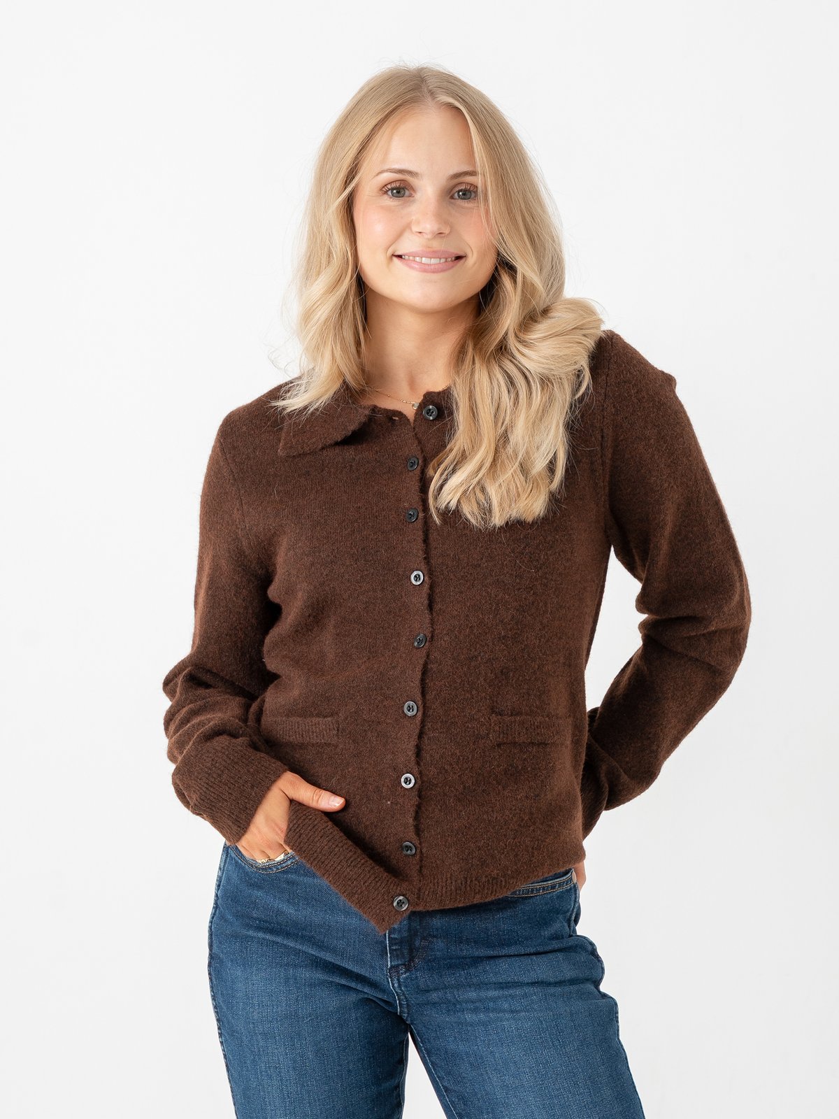 Ichi Dasila Cardigan Chicory Coffe