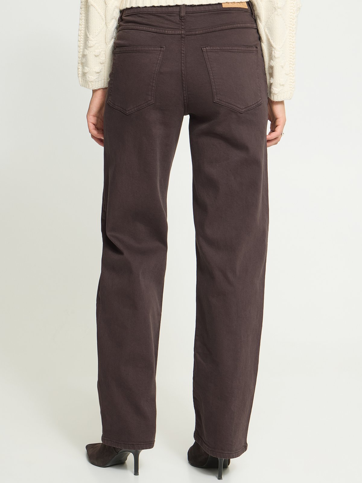 Ichi Ziggy Straight Pant Coffee Bean
