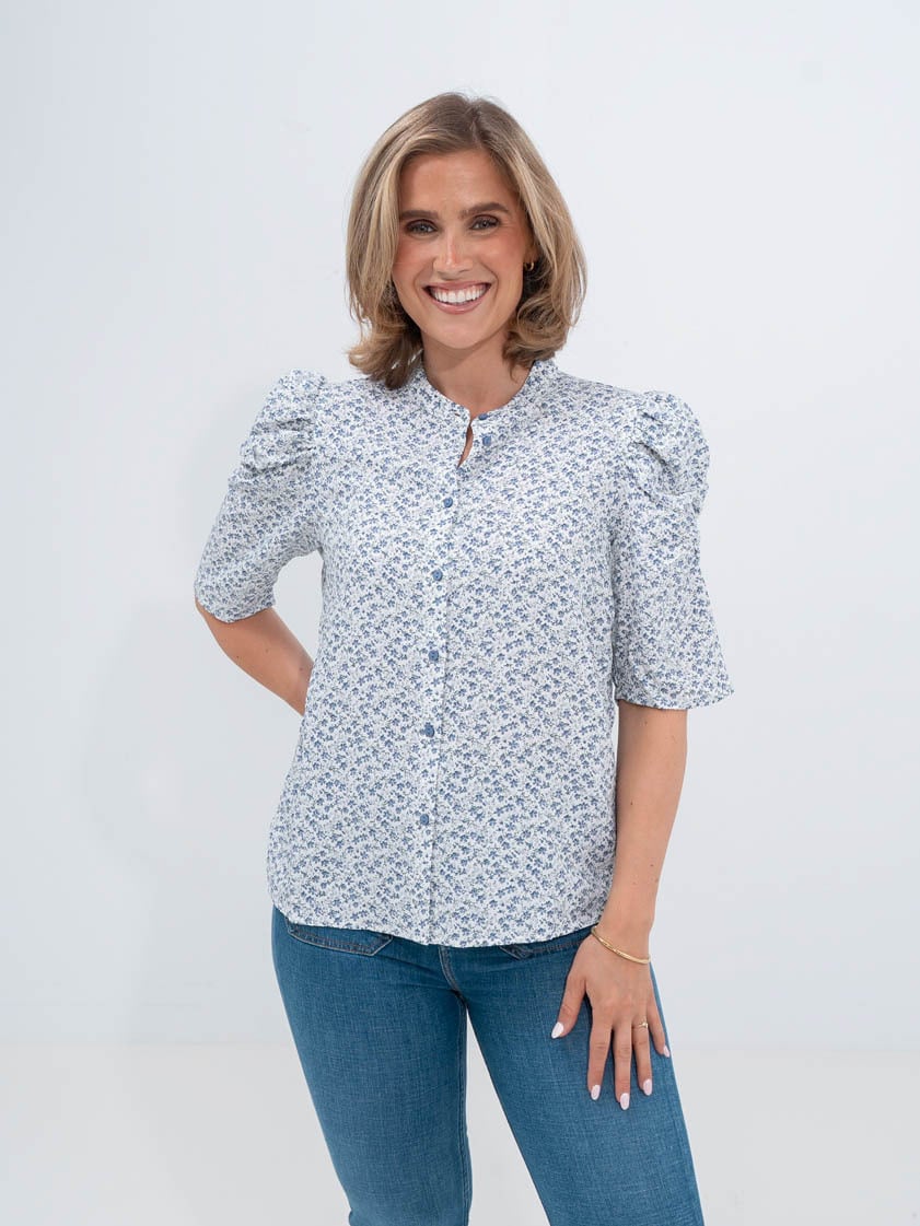 Ichi Marit MS Flint Stone Flower Print