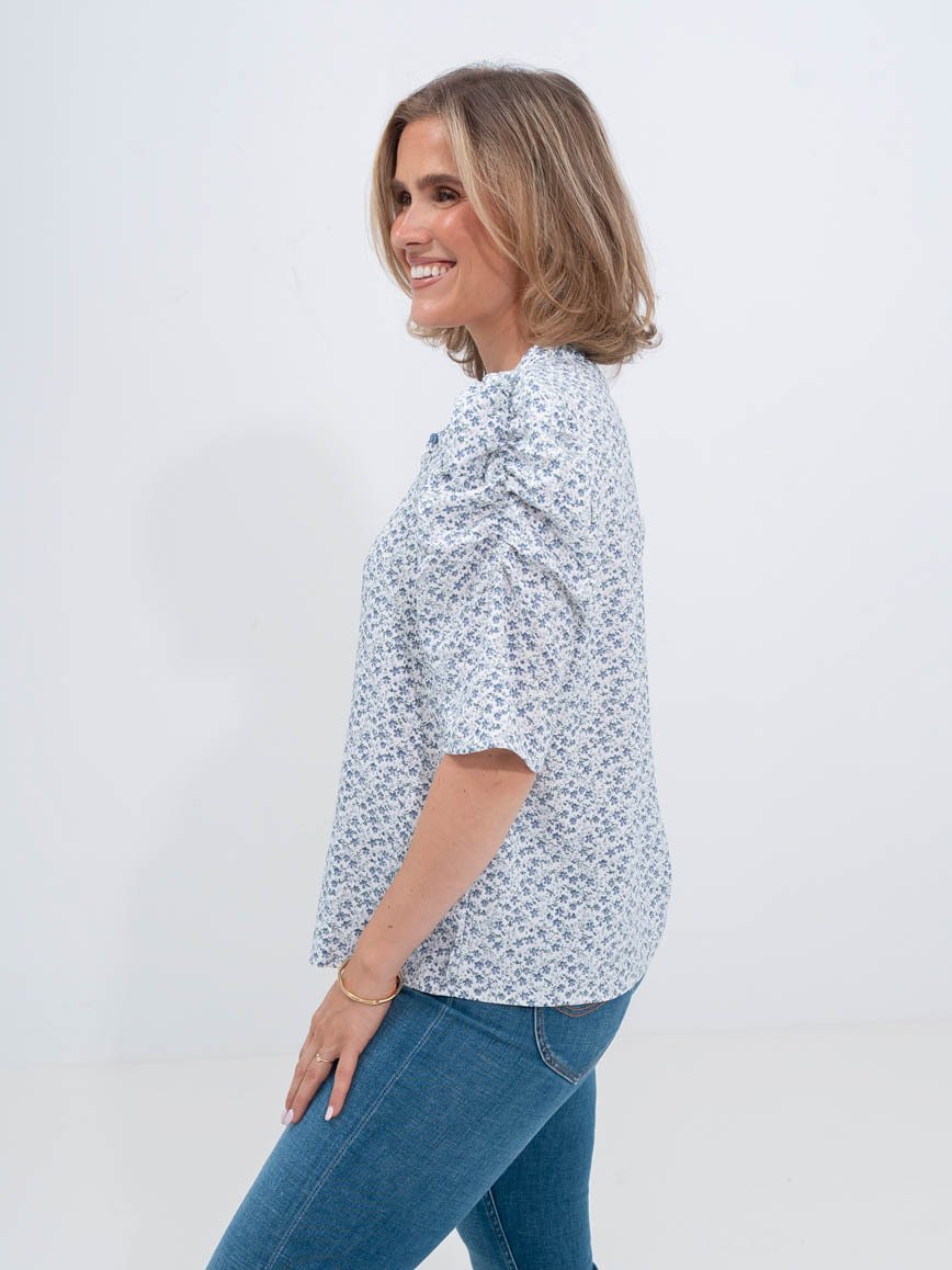 Ichi Marit MS Flint Stone Flower Print