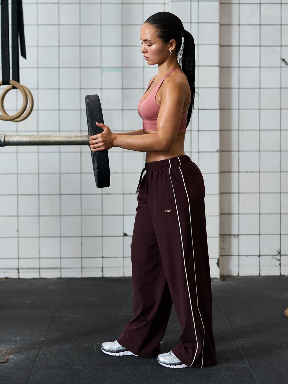 ICIW Contrast Pants Espresso