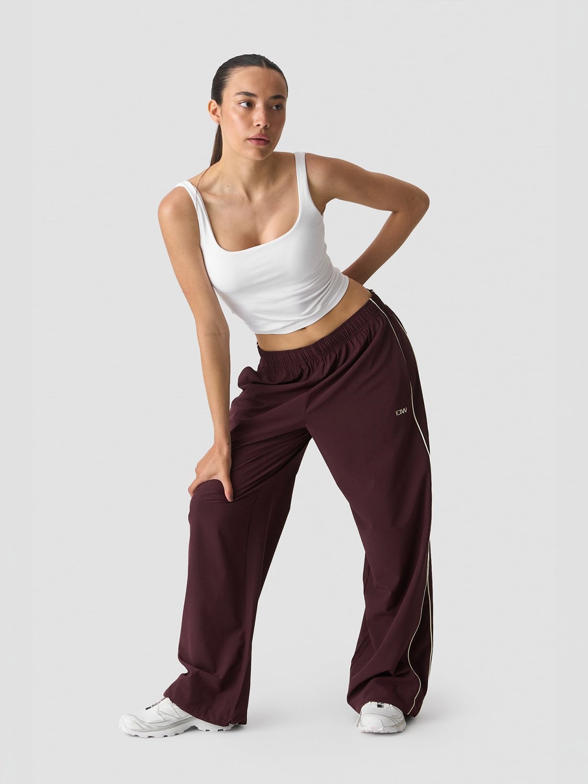 ICIW Contrast Pants Espresso