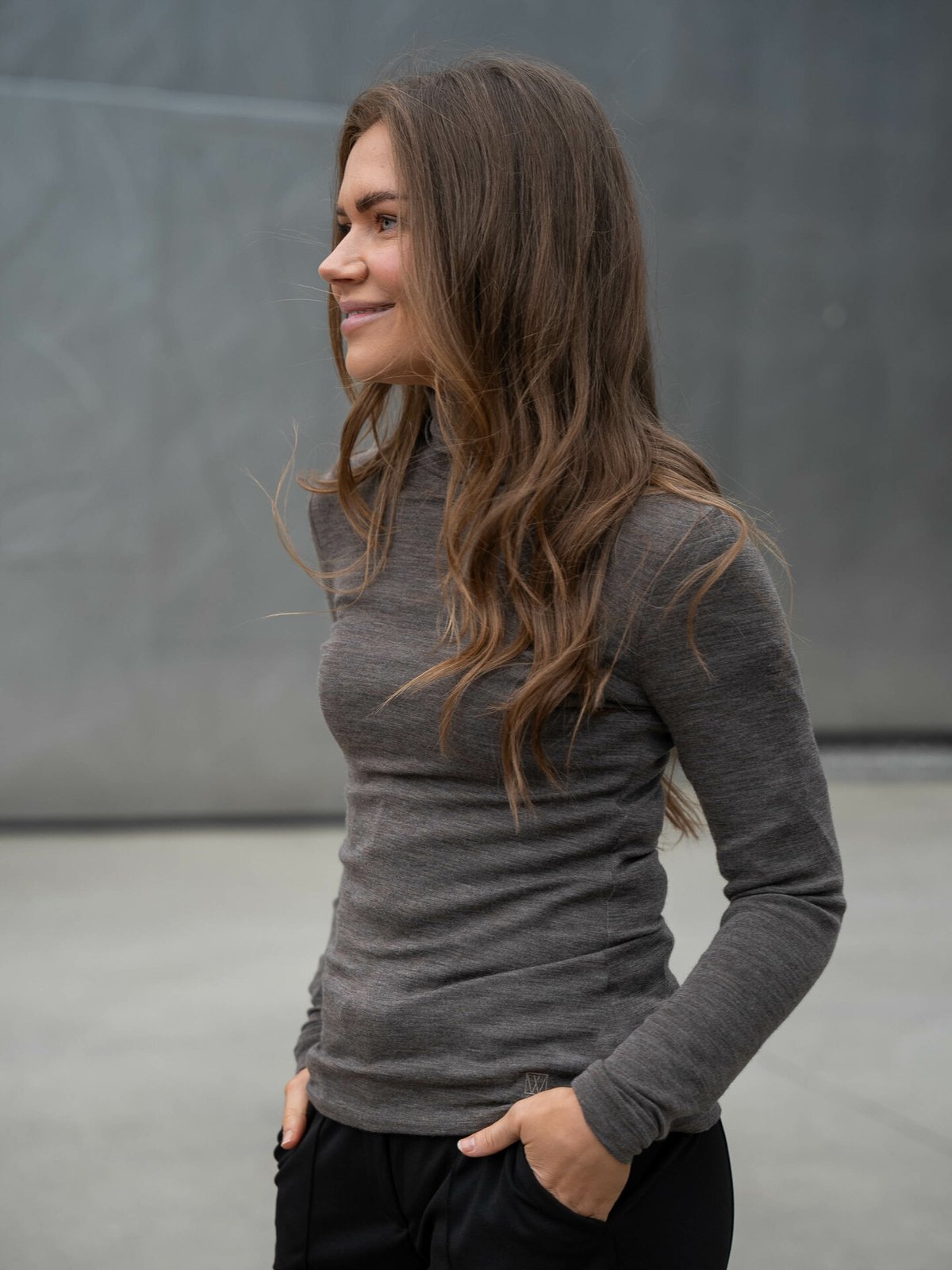 InWear Fang Wool Rollneck Brown Melange