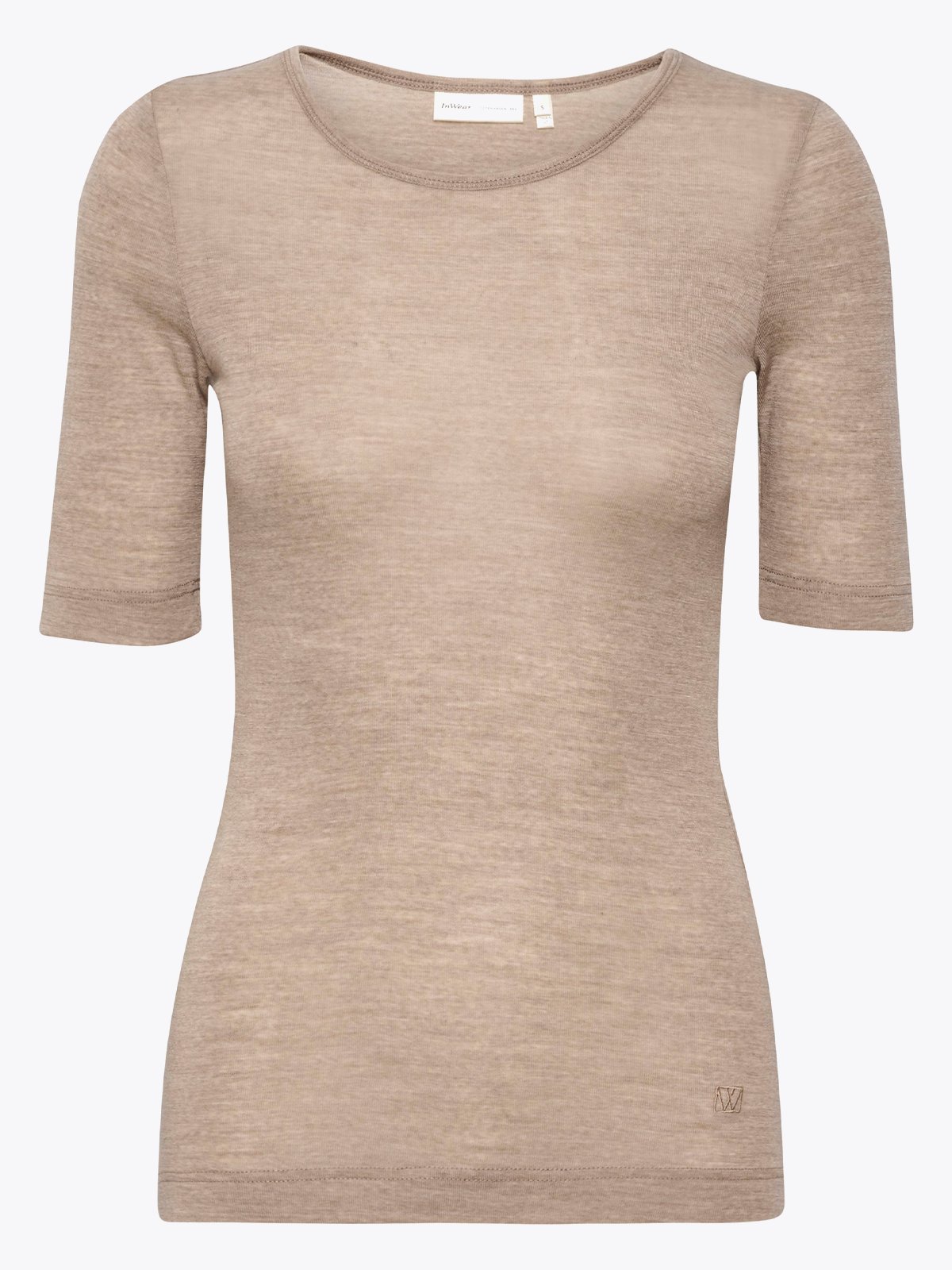 InWear Fang Wool T-Shirt Oatmeal Melange