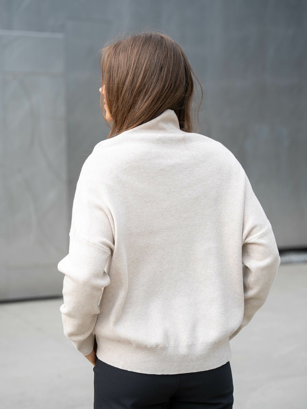 InWear Tenley Turtleneck Pullover Simply Taupe Melange