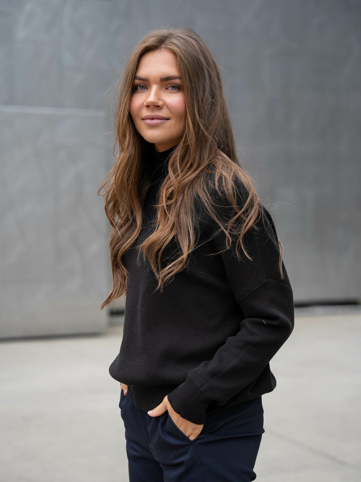 InWear Tenley Turtleneck Pullover Black