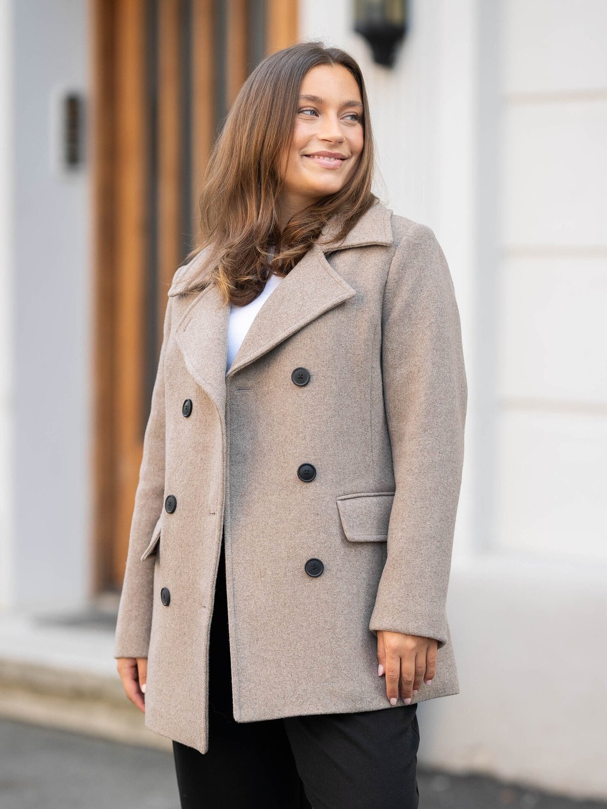 InWear Perry Sailor Coat Sandy Grey Melange