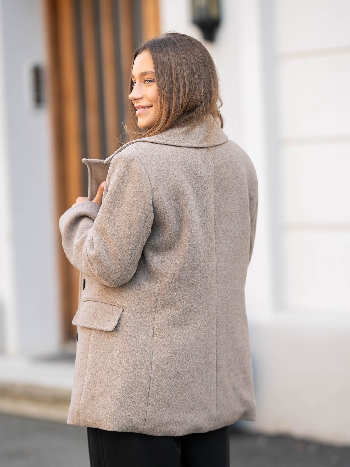 InWear Perry Sailor Coat Sandy Grey Melange