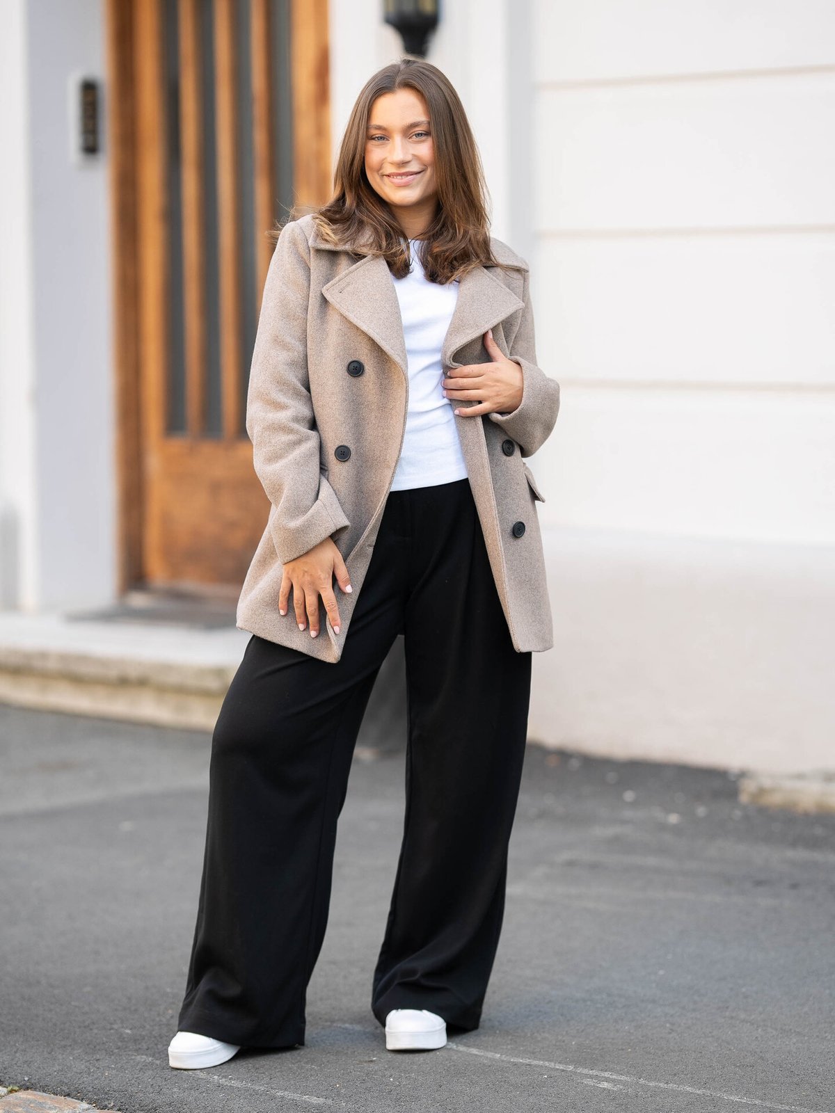 InWear Perry Sailor Coat Sandy Grey Melange