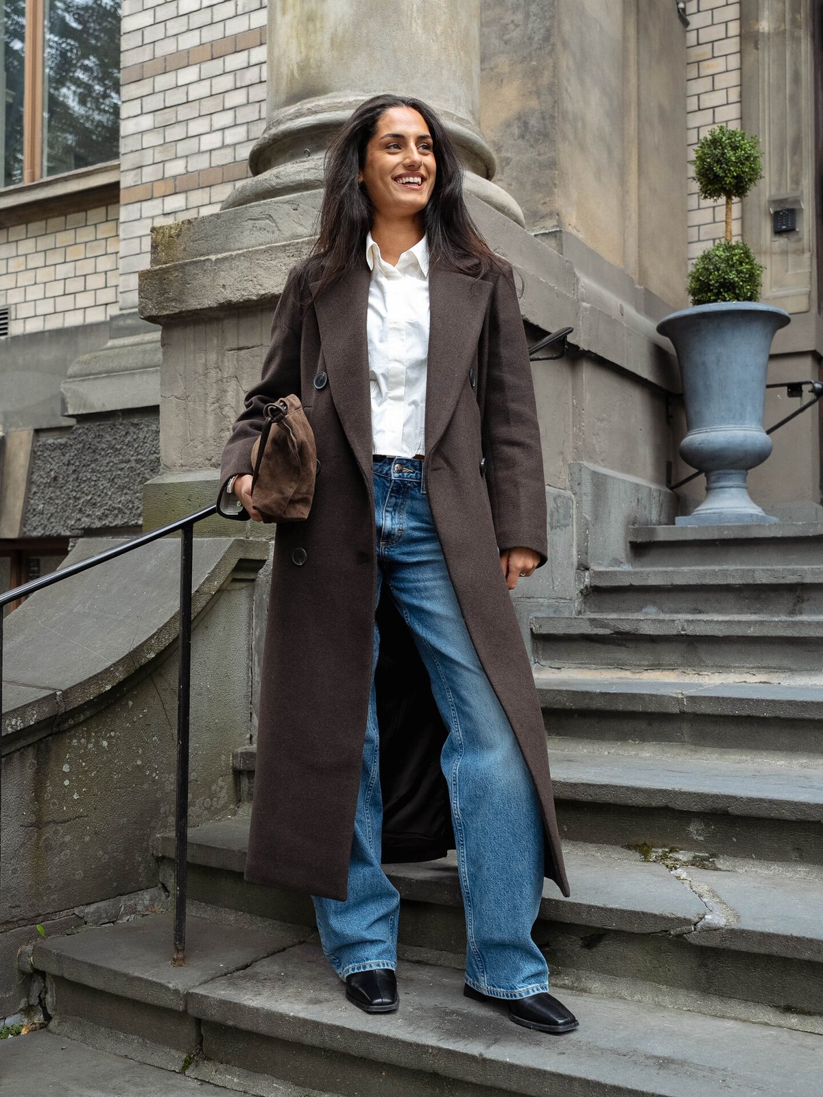 InWear Yunah Long Coat Chocolate Brown