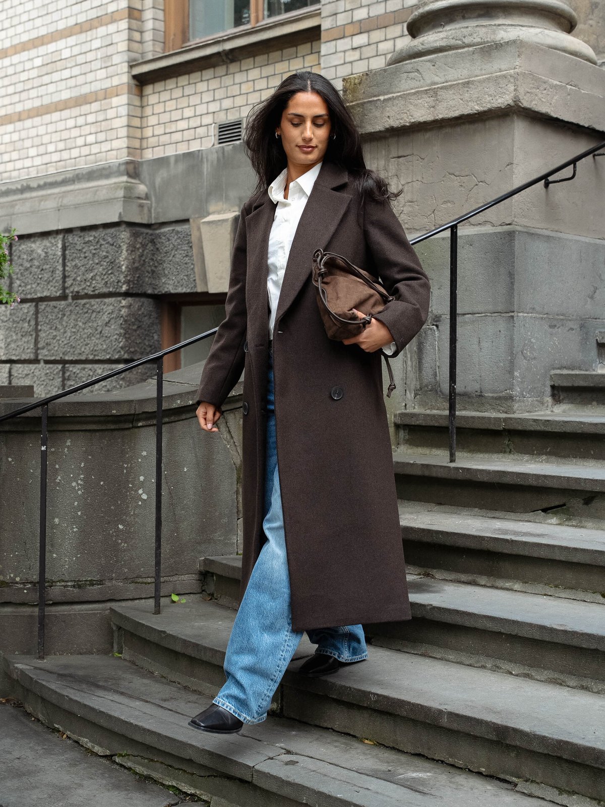 InWear Yunah Long Coat Chocolate Brown