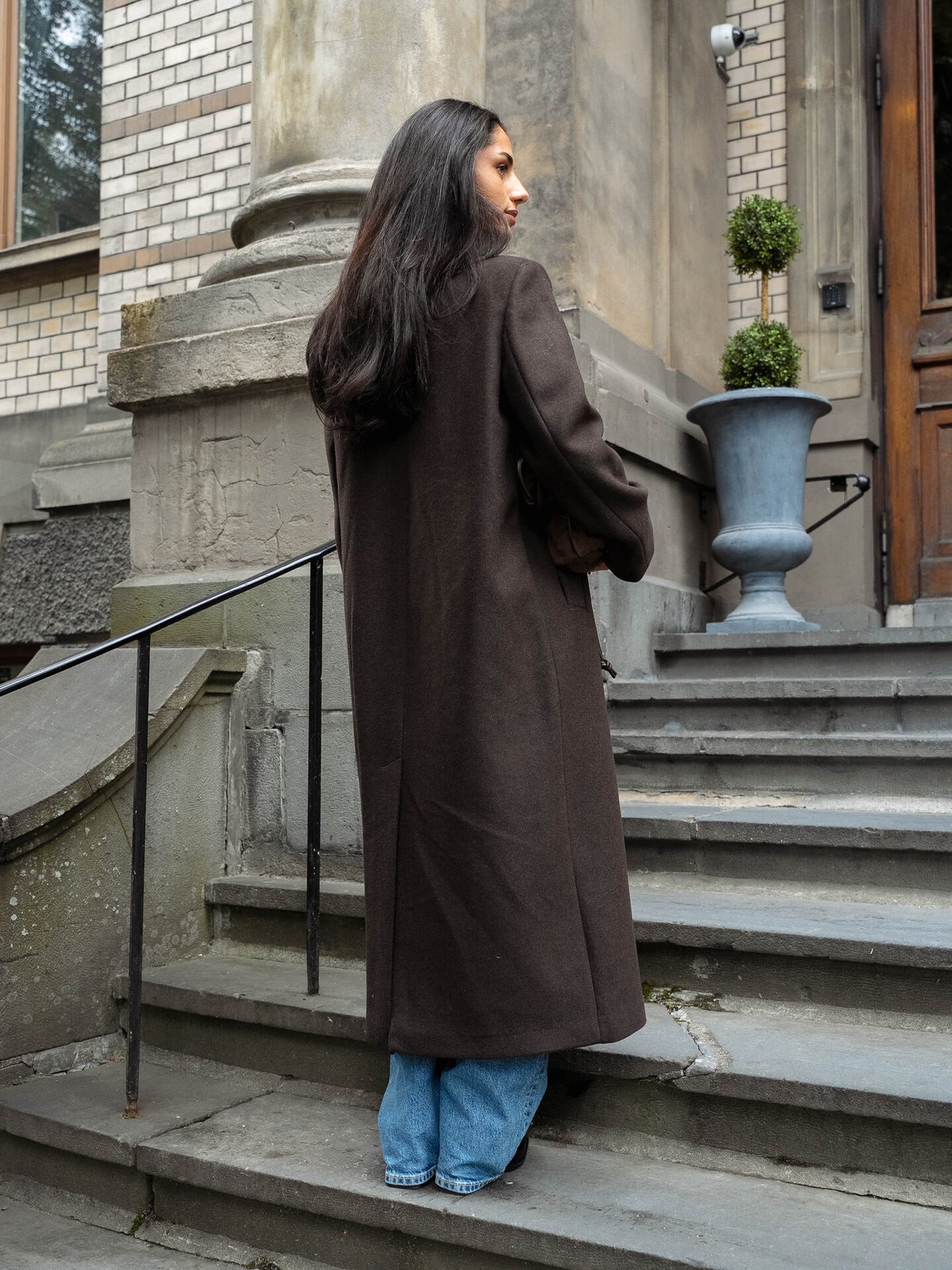 InWear Yunah Long Coat Chocolate Brown