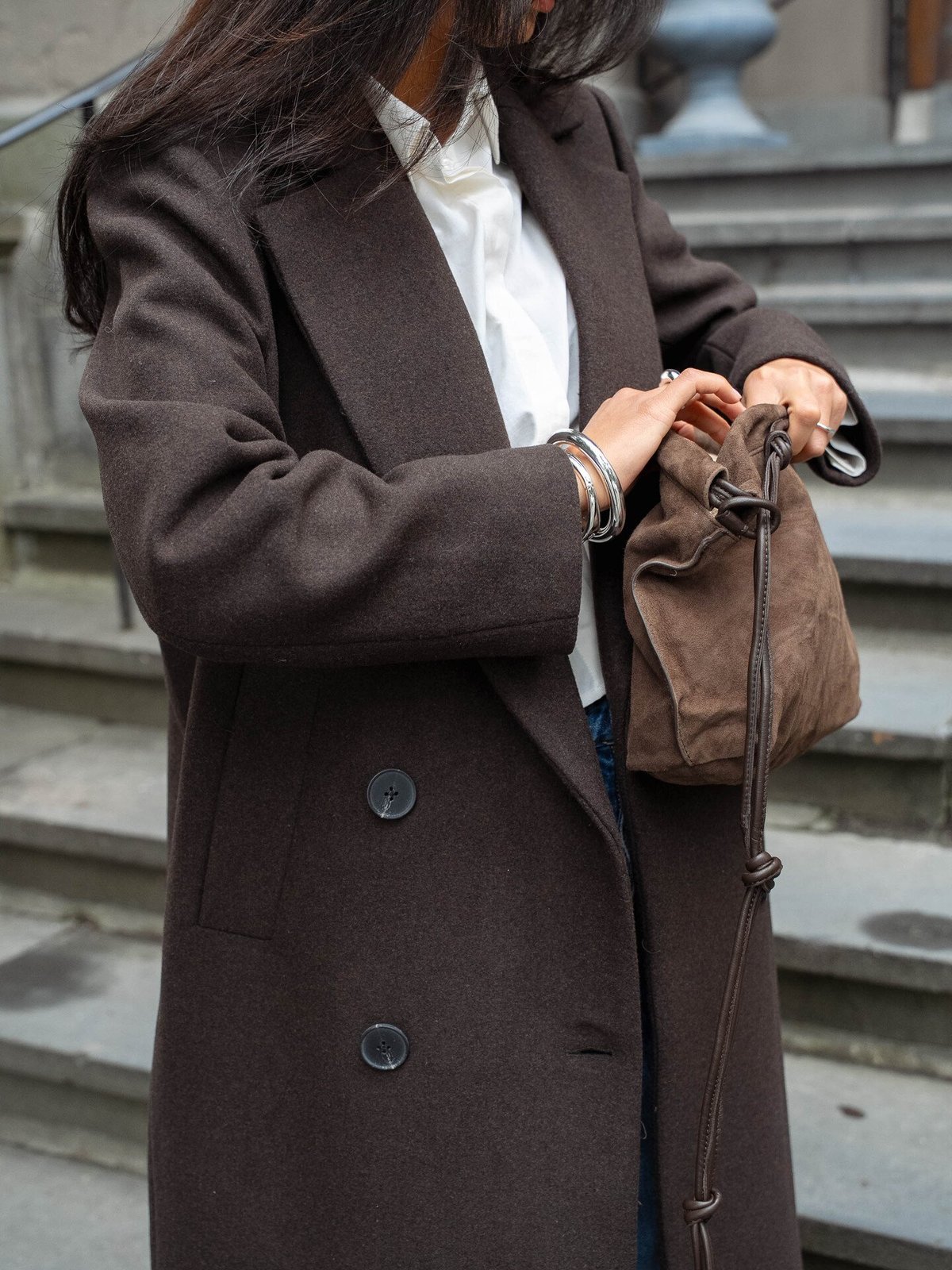 InWear Yunah Long Coat Chocolate Brown