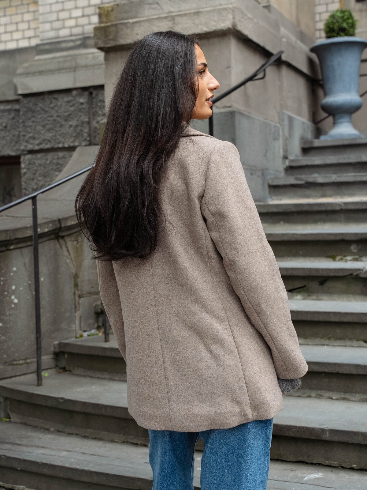 InWear Perry Sailor Coat R Sandy Grey Melange