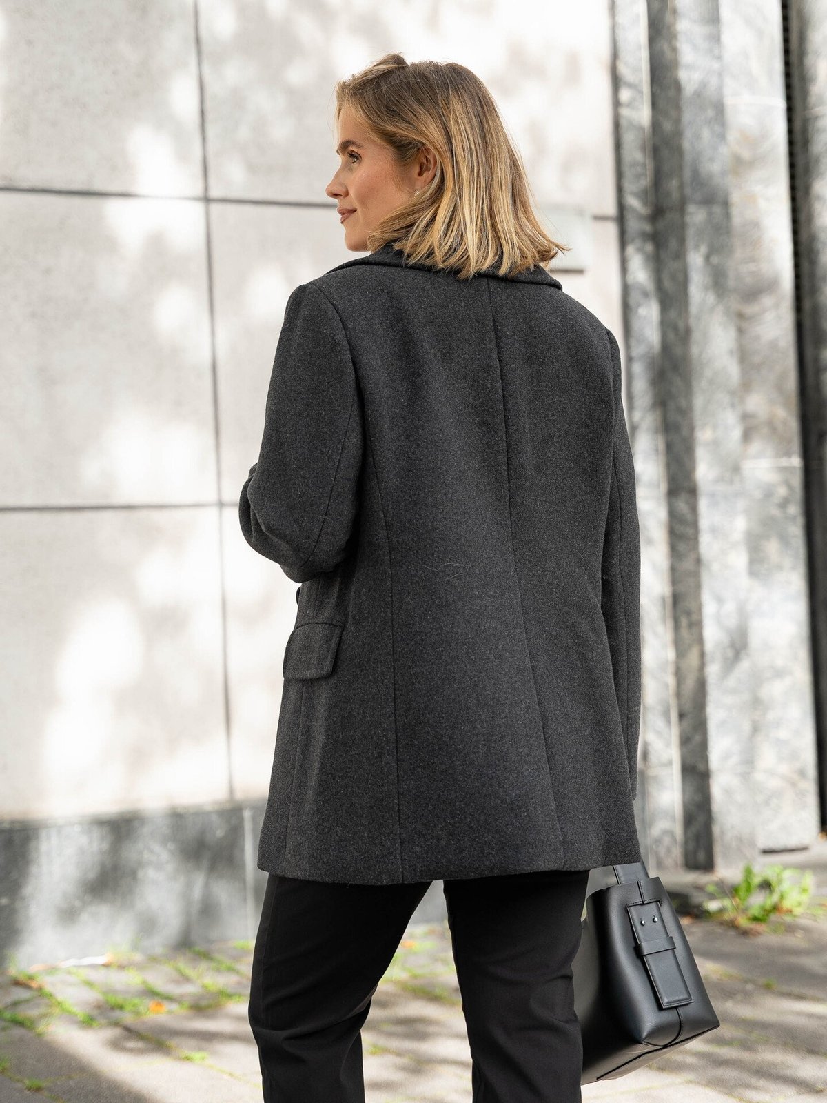 InWear Perry Sailor Coat R Dark Grey Melange